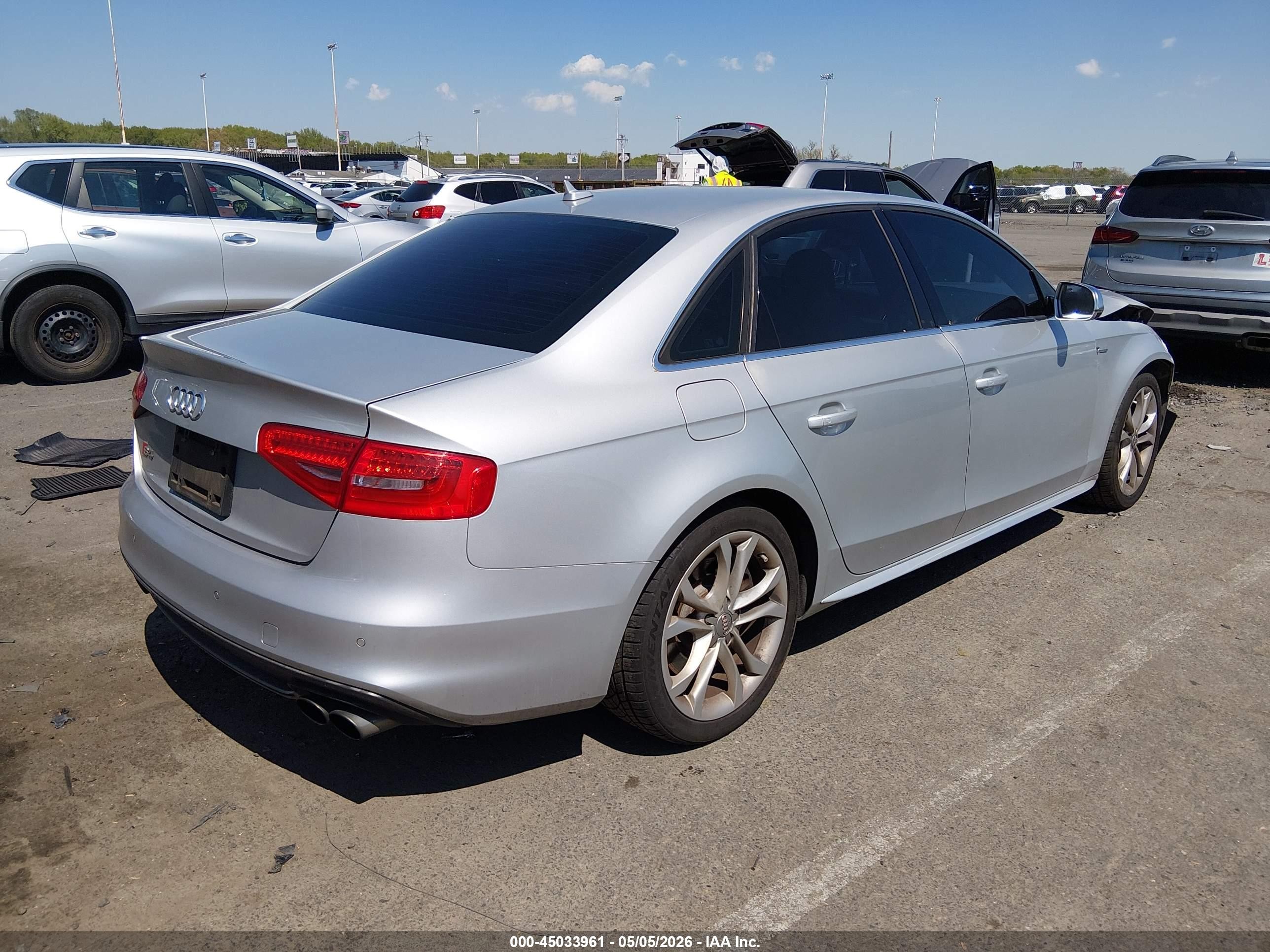 2013 Audi S4 3.0t Premium Plus Silver vin: WAUBGAFL2DA181739