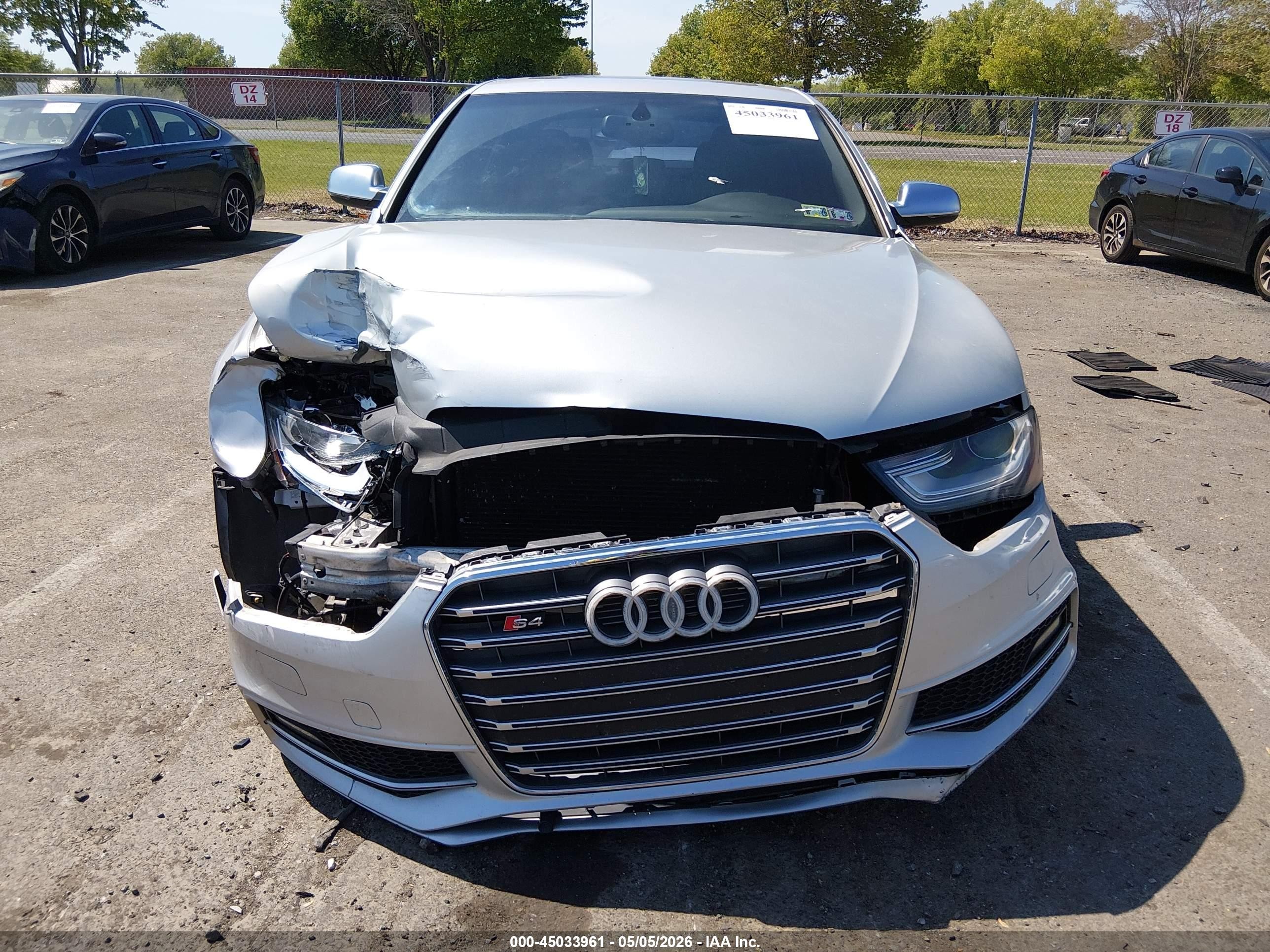 2013 Audi S4 3.0t Premium Plus Silver vin: WAUBGAFL2DA181739