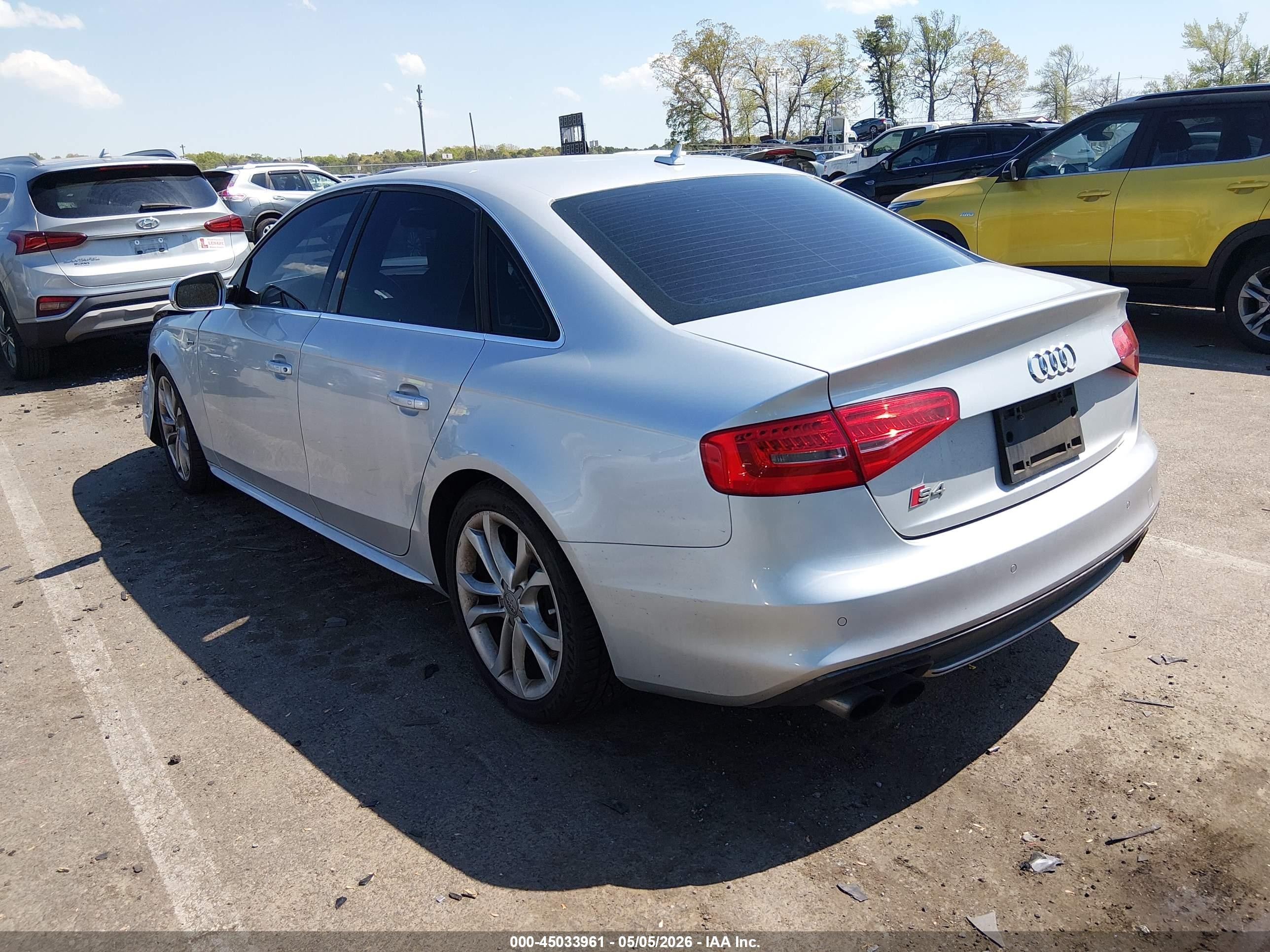 2013 Audi S4 3.0t Premium Plus Silver vin: WAUBGAFL2DA181739