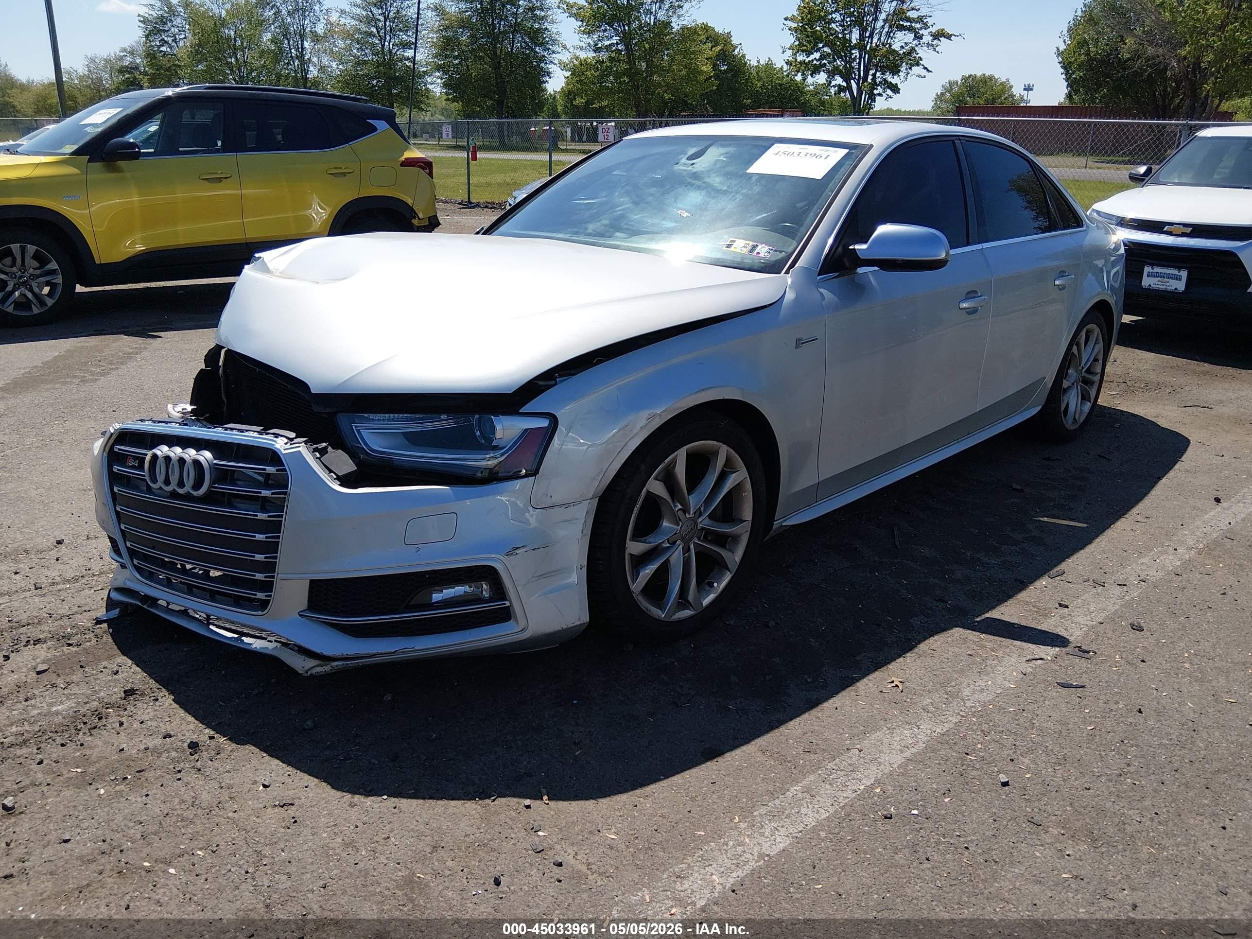 2013 Audi S4 3.0t Premium Plus Silver vin: WAUBGAFL2DA181739