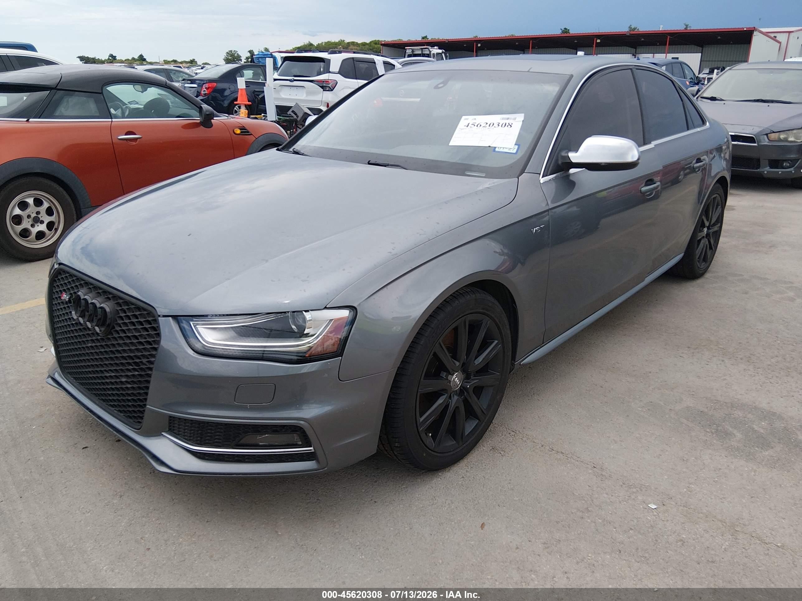 2014 Audi S4 3.0t Premium Plus Gray vin: WAUBGAFL2EA123793