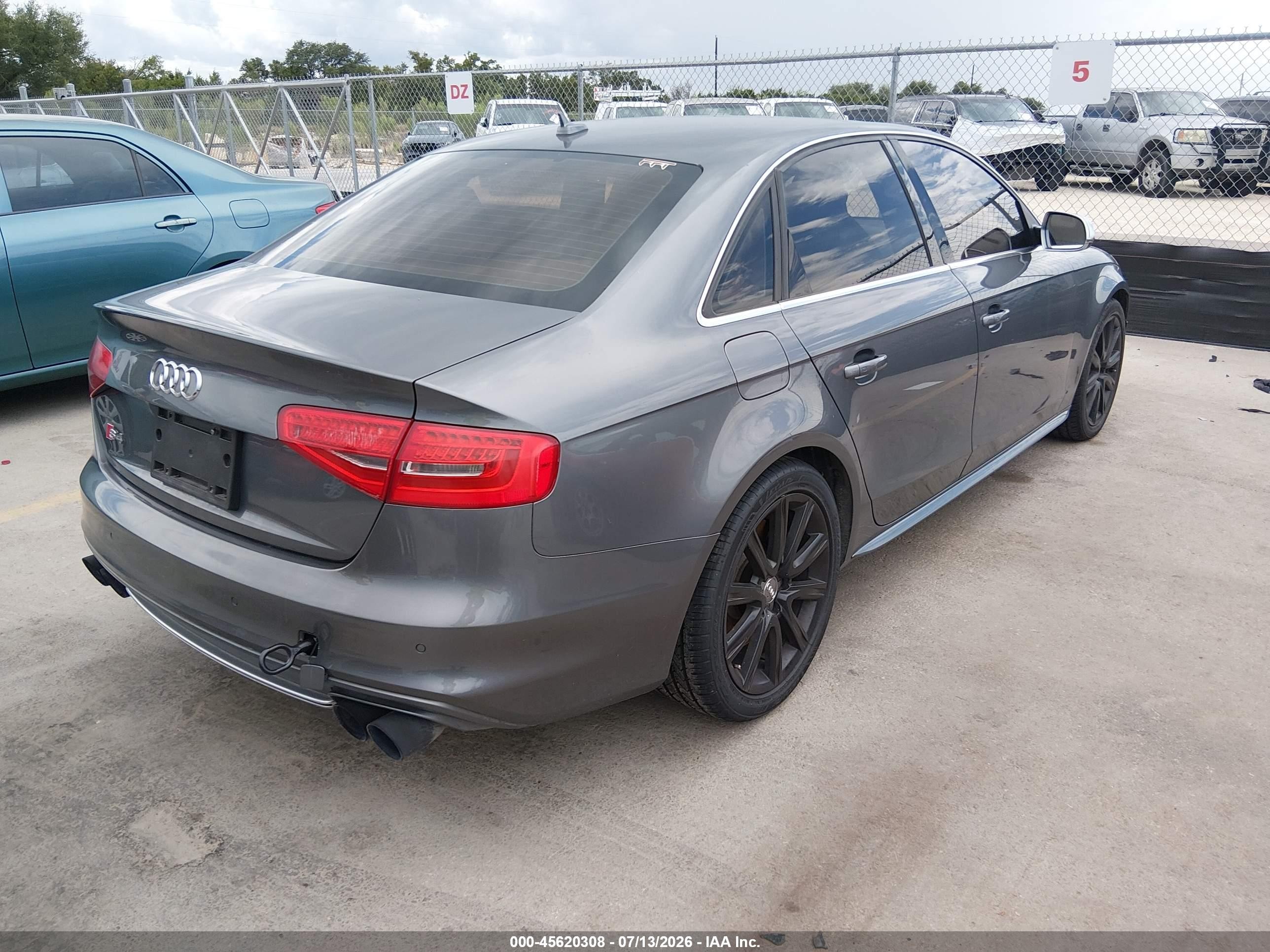 2014 Audi S4 3.0t Premium Plus Gray vin: WAUBGAFL2EA123793