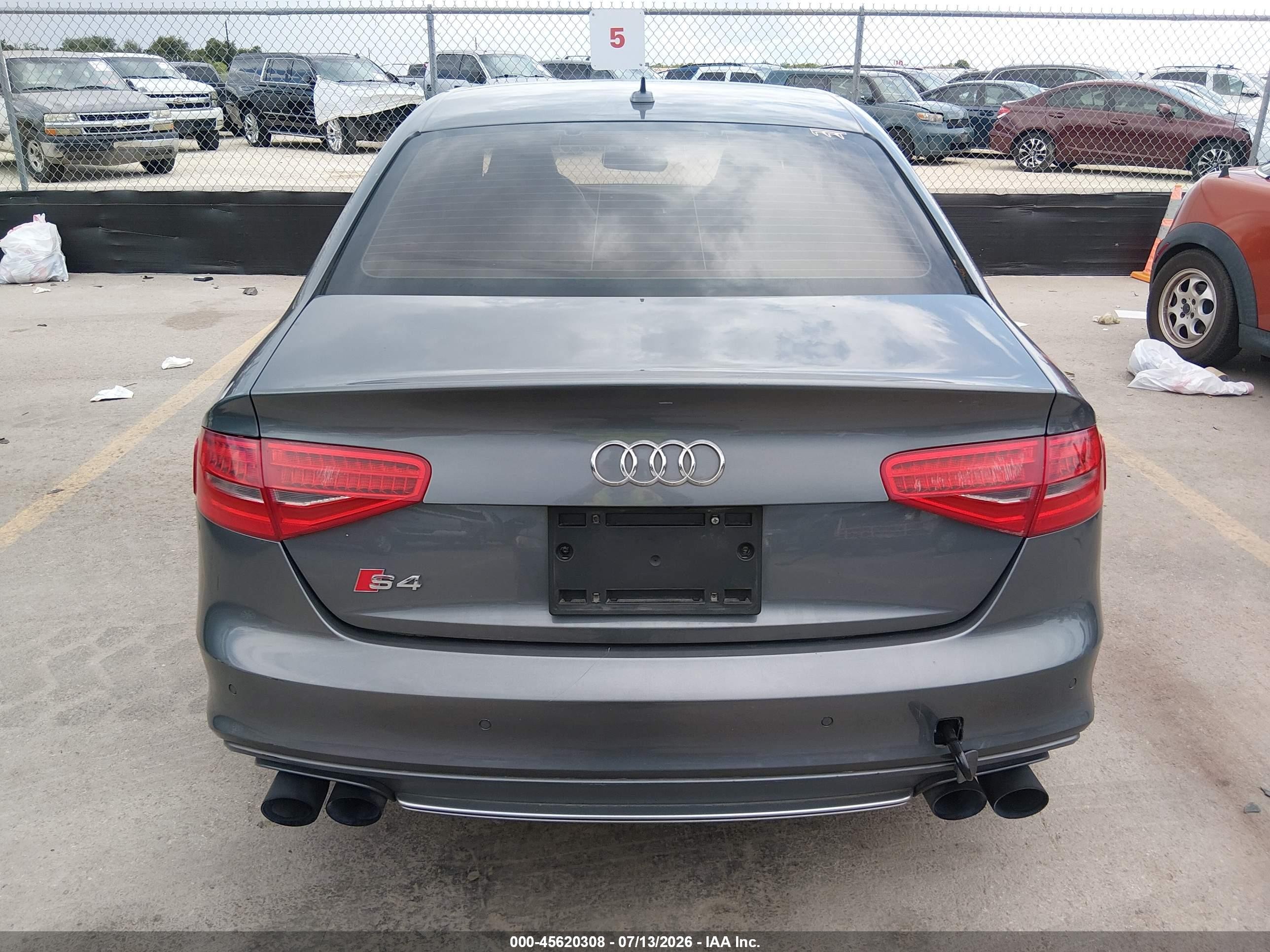 2014 Audi S4 3.0t Premium Plus Gray vin: WAUBGAFL2EA123793