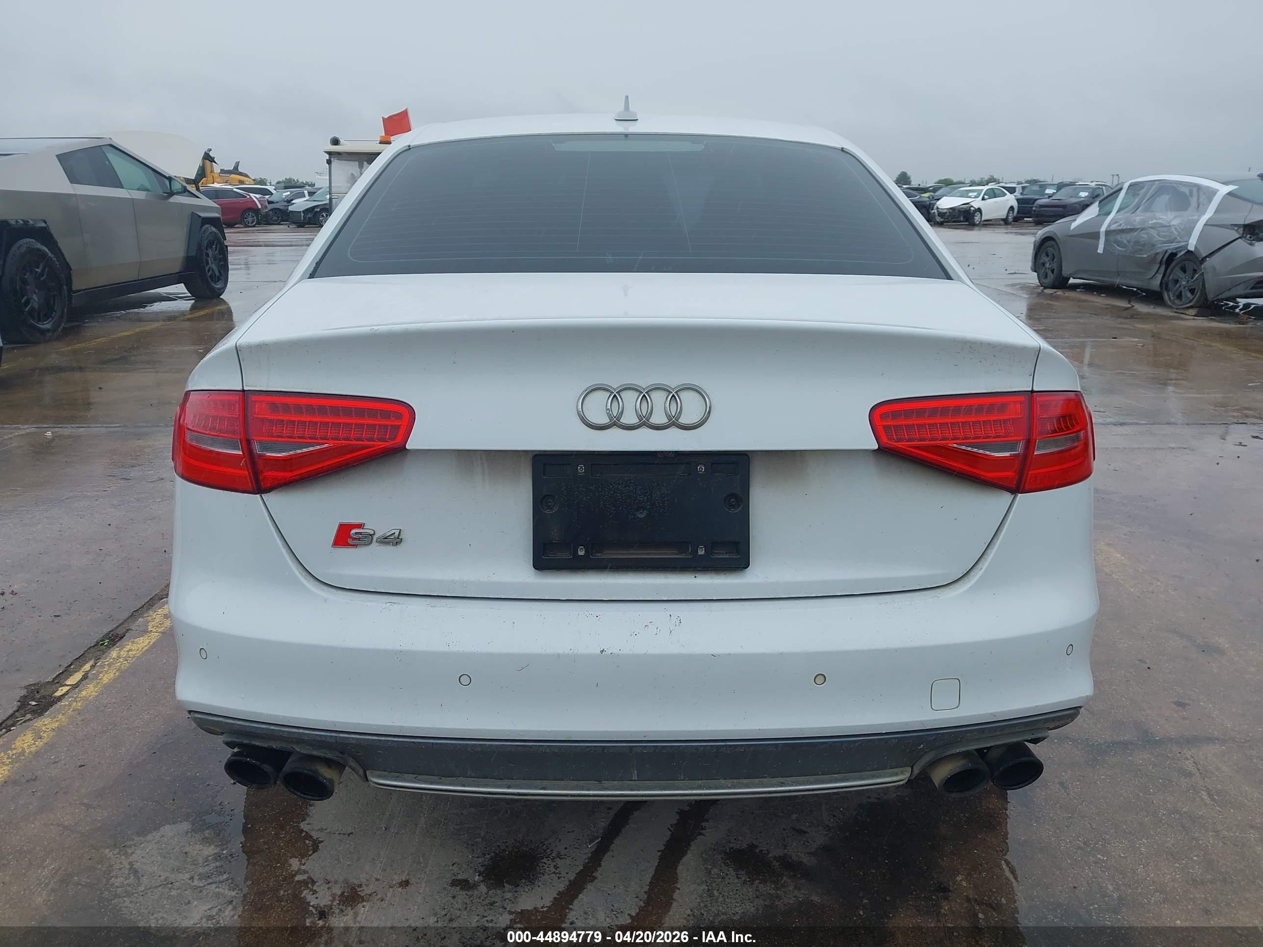 2014 Audi S4 3.0t Premium Plus White vin: WAUBGAFL2EA161363