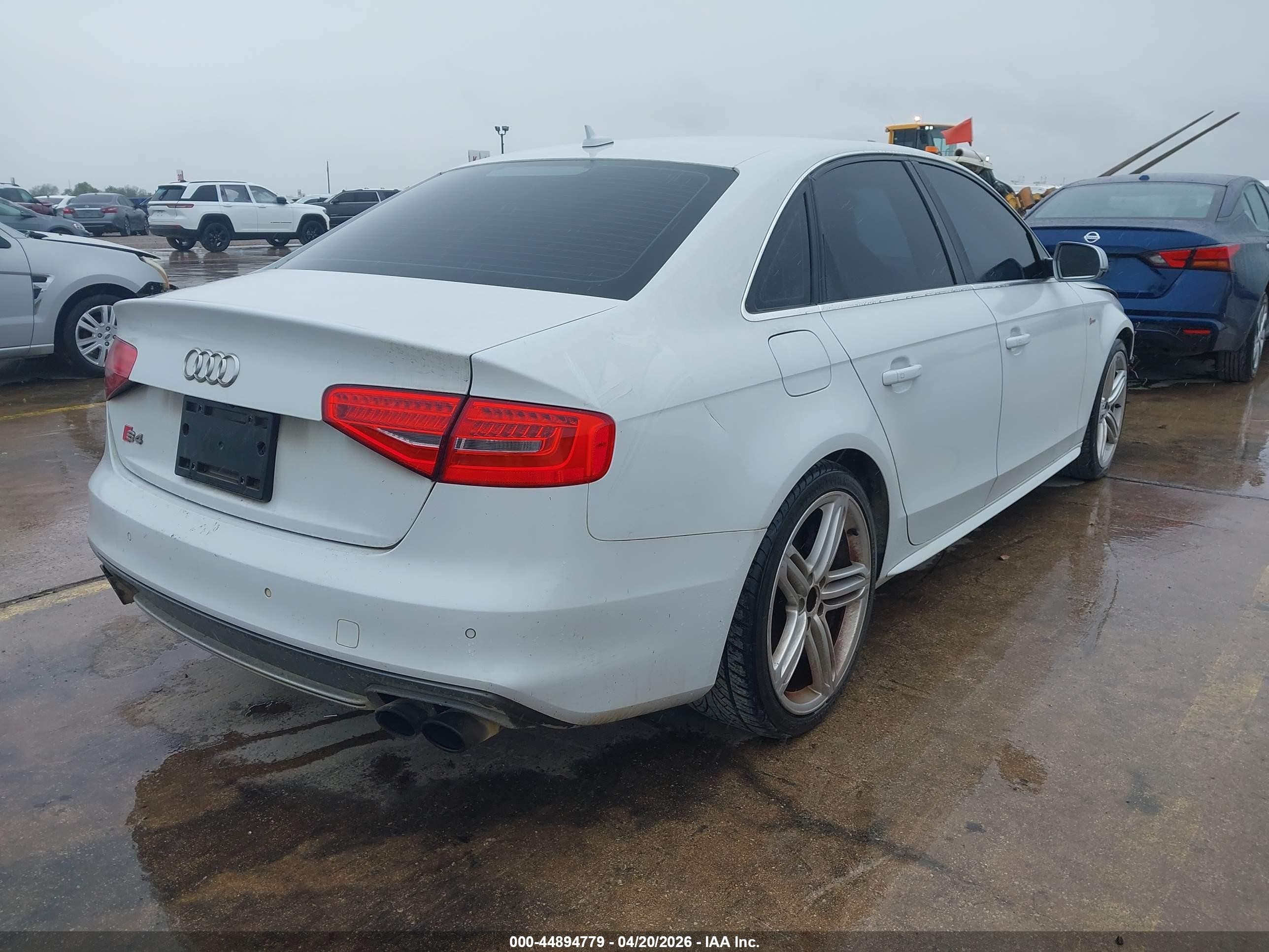 2014 Audi S4 3.0t Premium Plus White vin: WAUBGAFL2EA161363