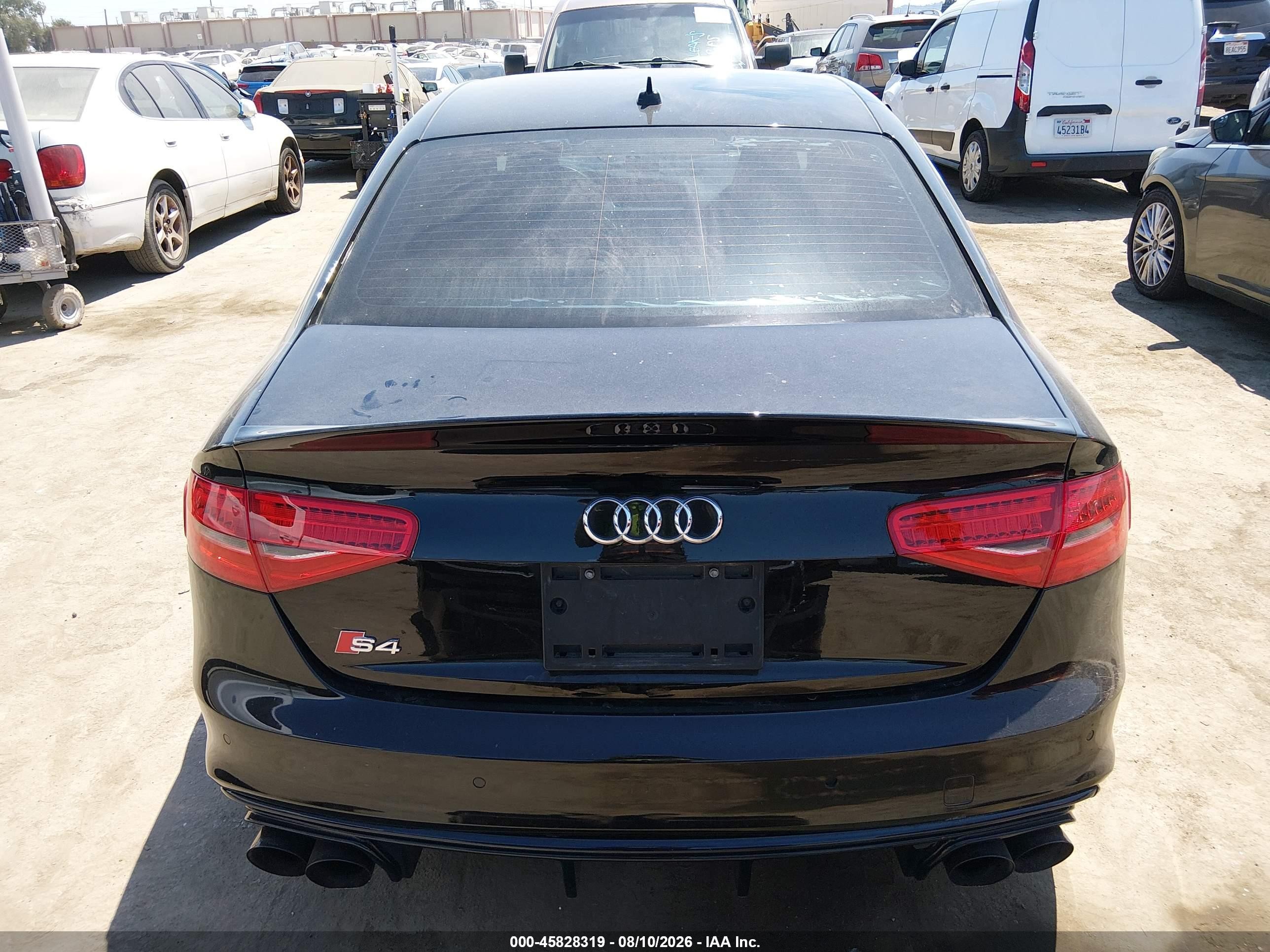 2013 Audi S4 3.0t Premium Plus Black vin: WAUBGAFL3DA087143