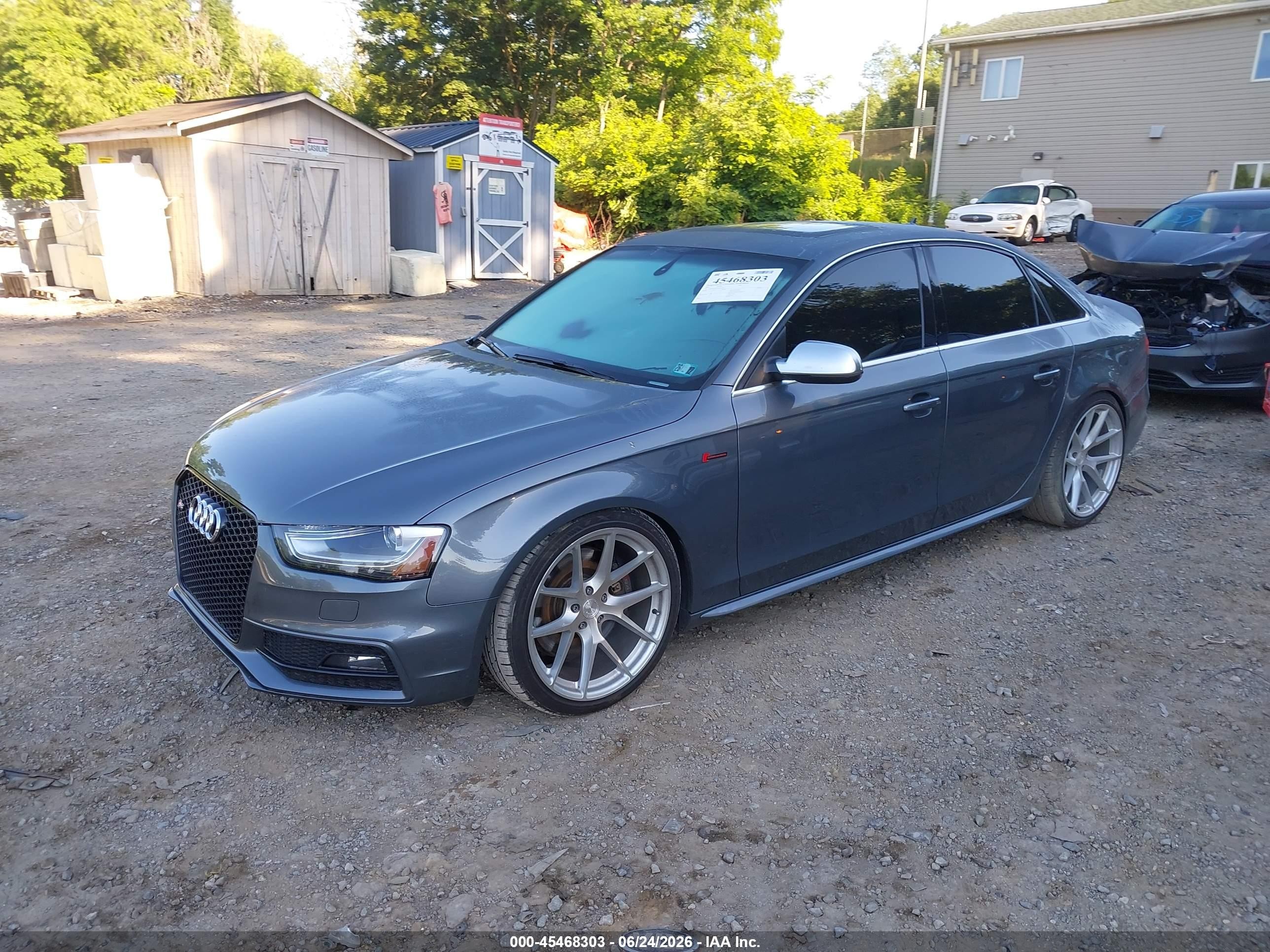 2013 Audi S4 3.0t Premium Plus Gray vin: WAUBGAFL3DA251829