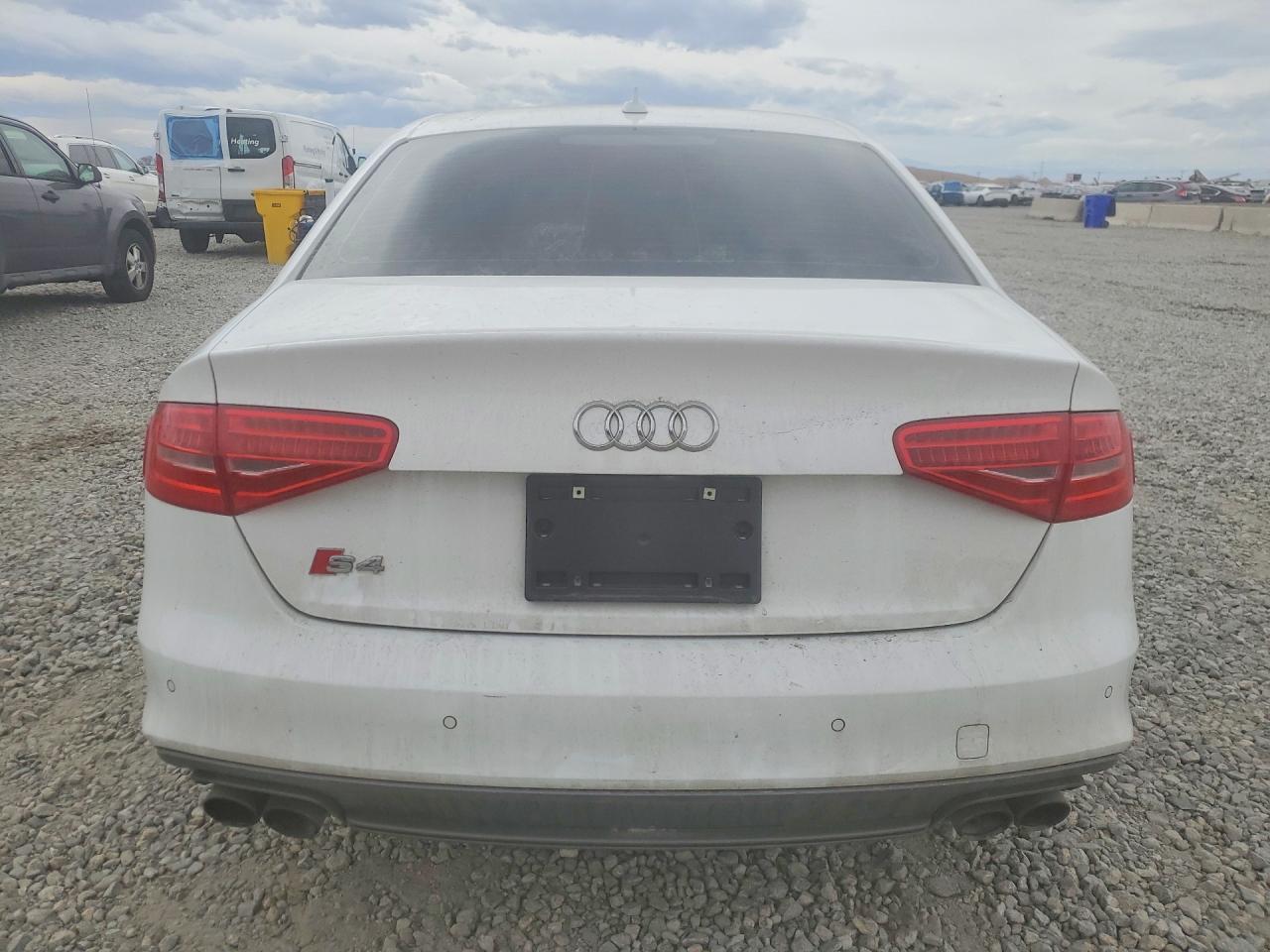 2014 Audi S4 Premium Plus White vin: WAUBGAFL3EA122006