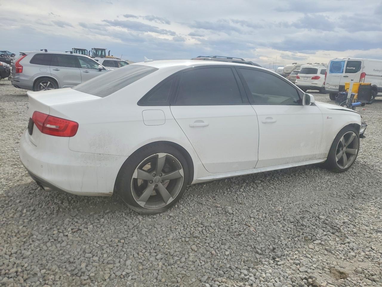 2014 Audi S4 Premium Plus White vin: WAUBGAFL3EA122006