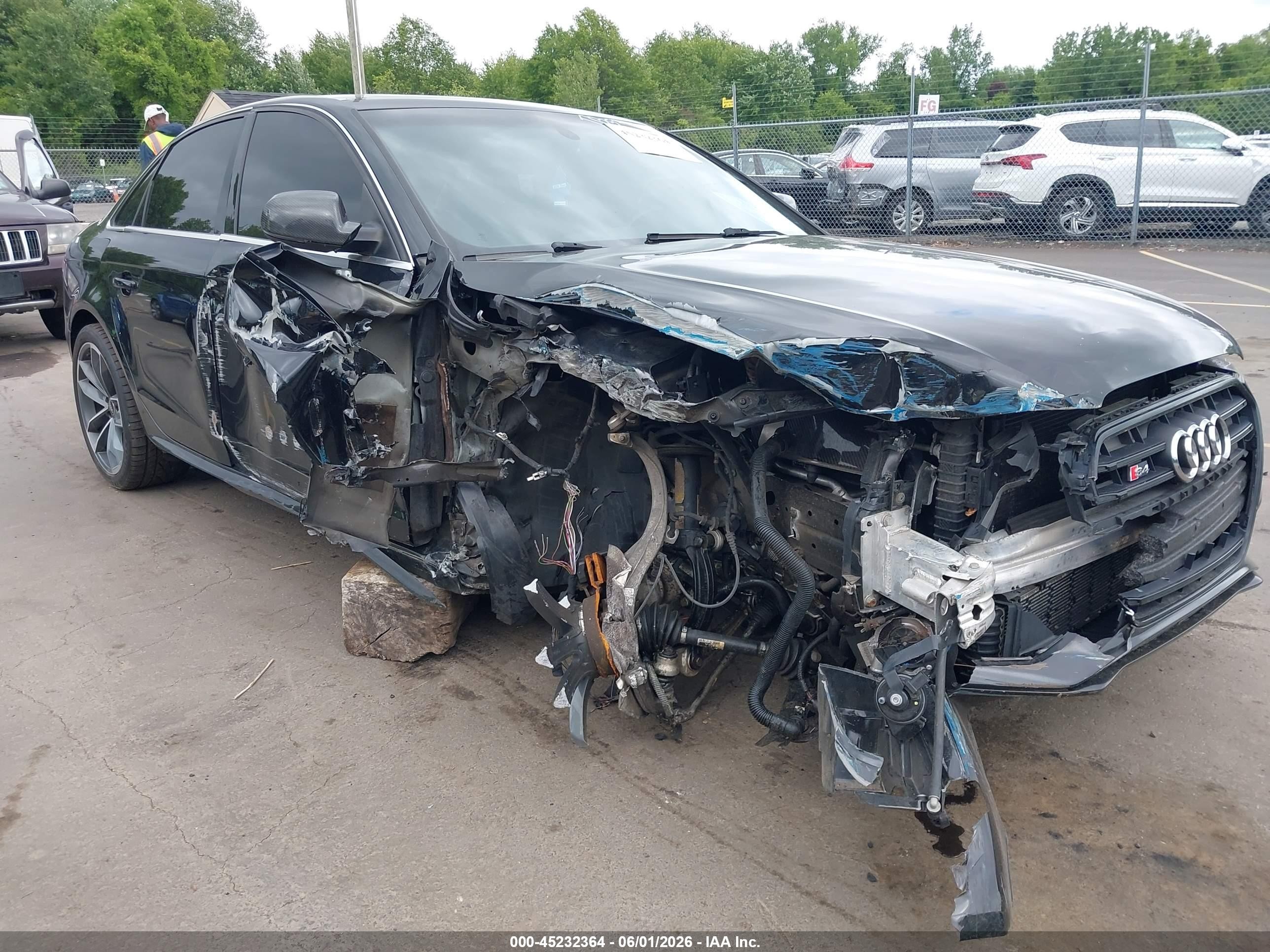 2015 Audi S4 3.0t Premium Plus Black vin: WAUBGAFL3FA068062