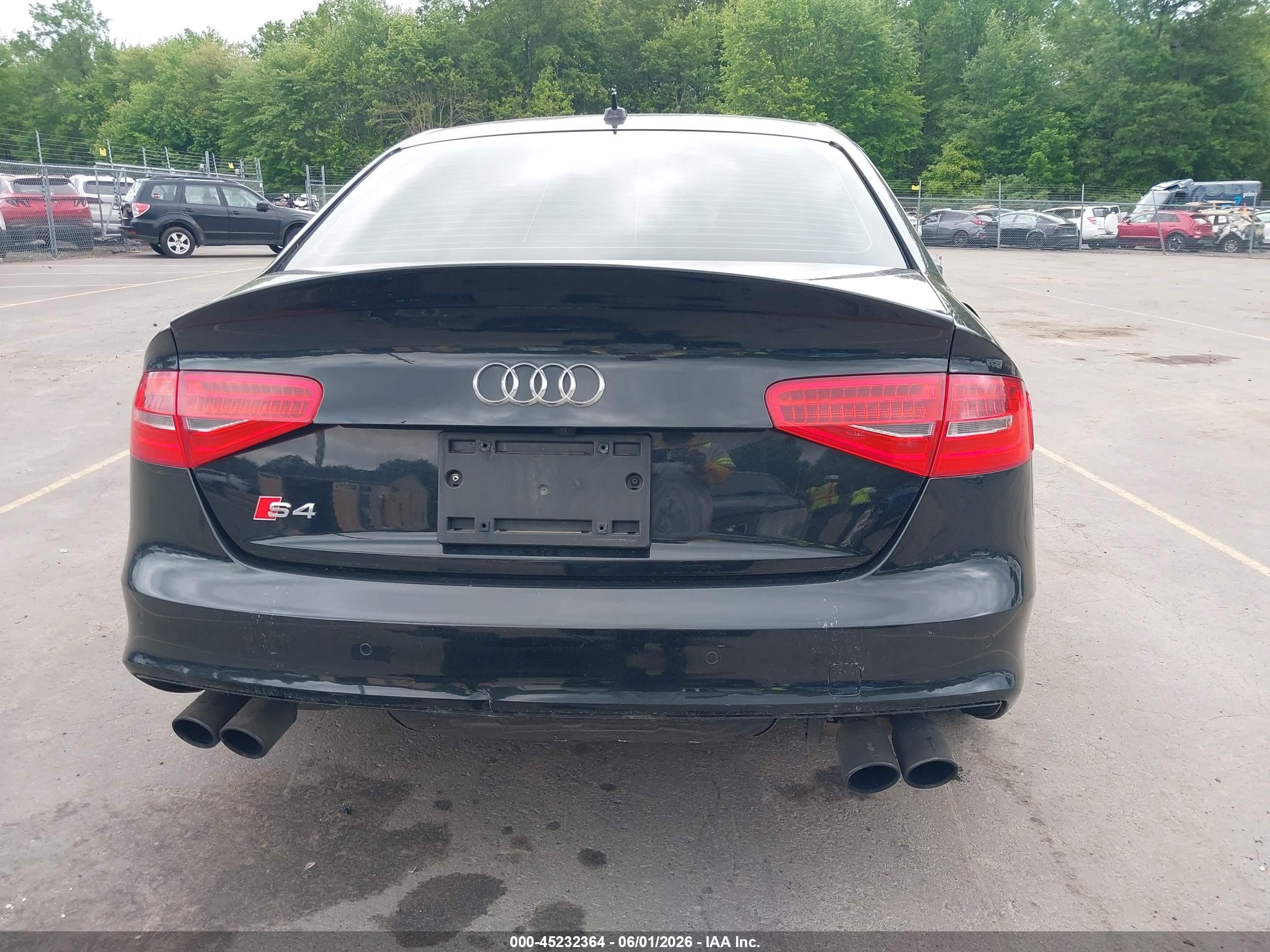 2015 Audi S4 3.0t Premium Plus Black vin: WAUBGAFL3FA068062