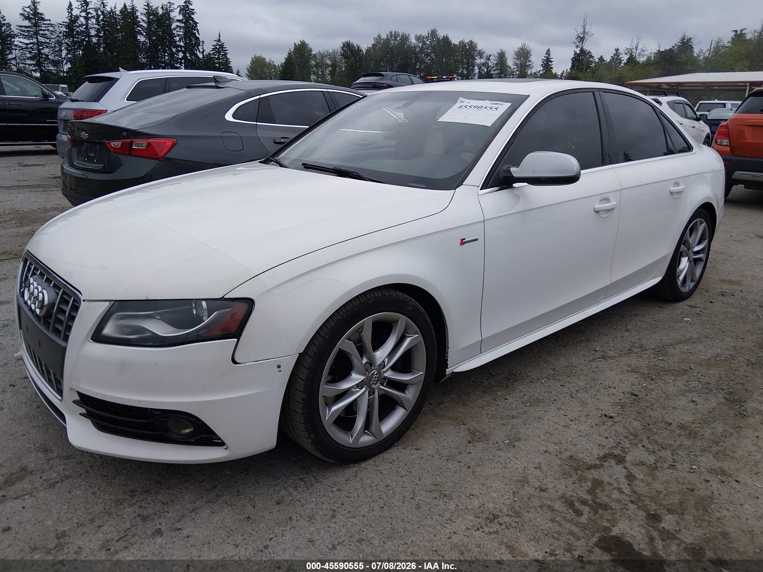 2010 Audi S4 3.0 Premium Plus White vin: WAUBGAFL4AA038125