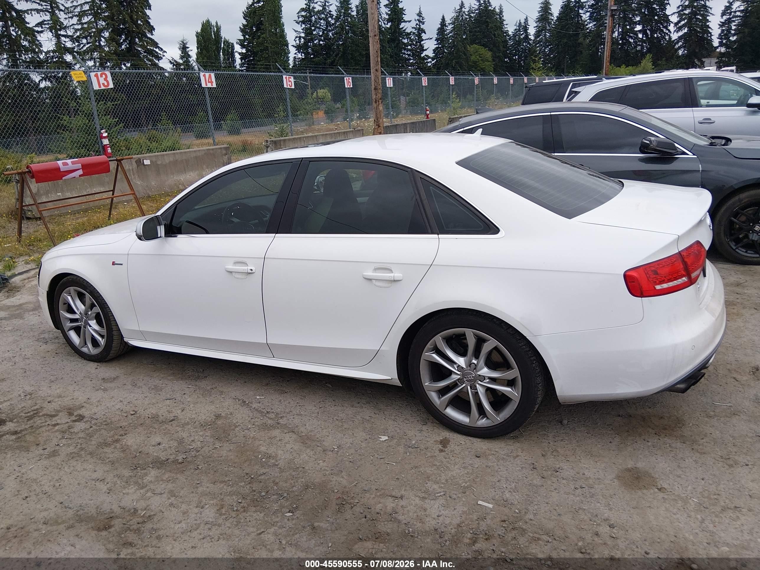 2010 Audi S4 3.0 Premium Plus White vin: WAUBGAFL4AA038125