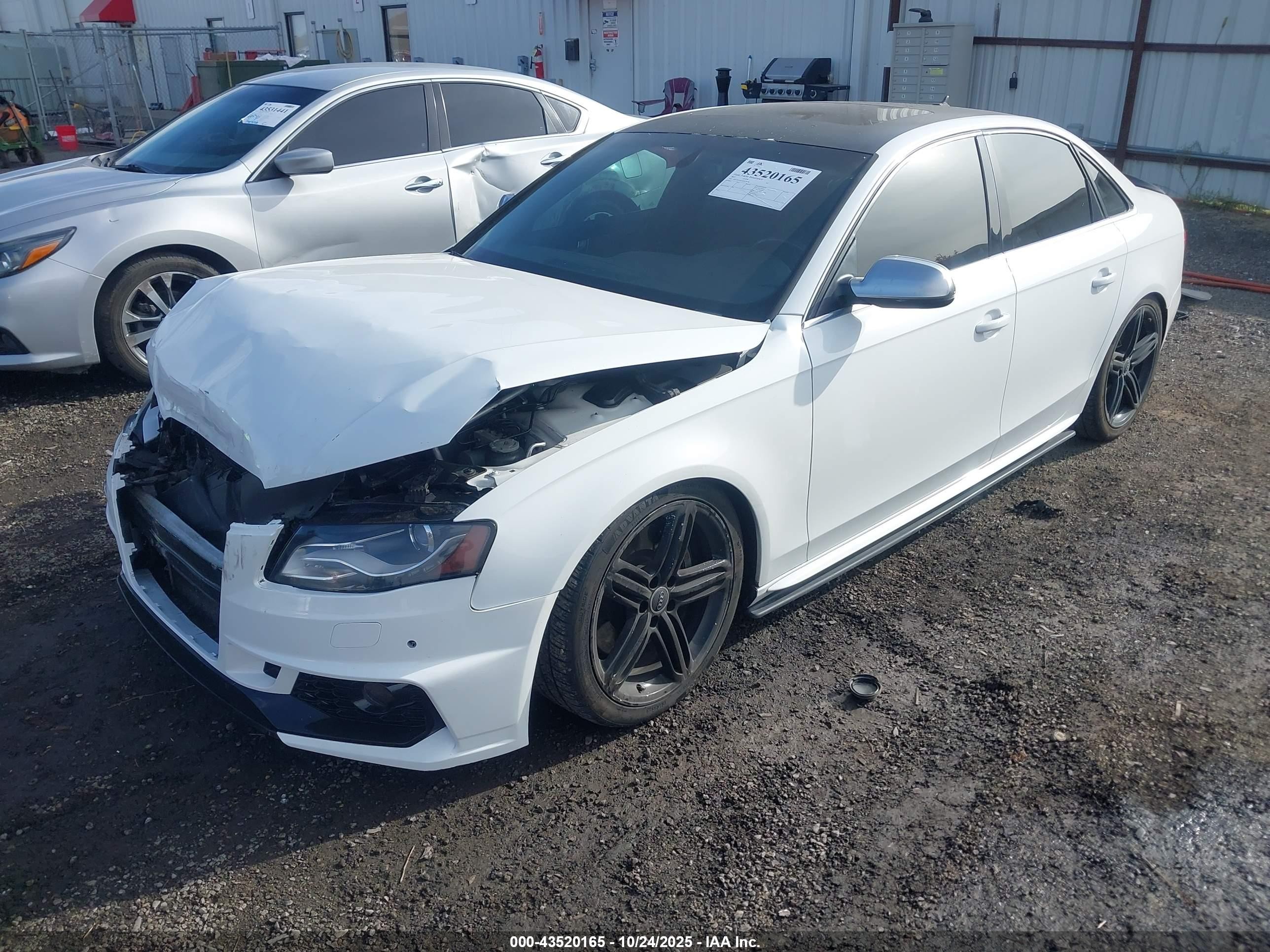2011 Audi S4 3.0 Premium Plus White vin: WAUBGAFL4BA154586