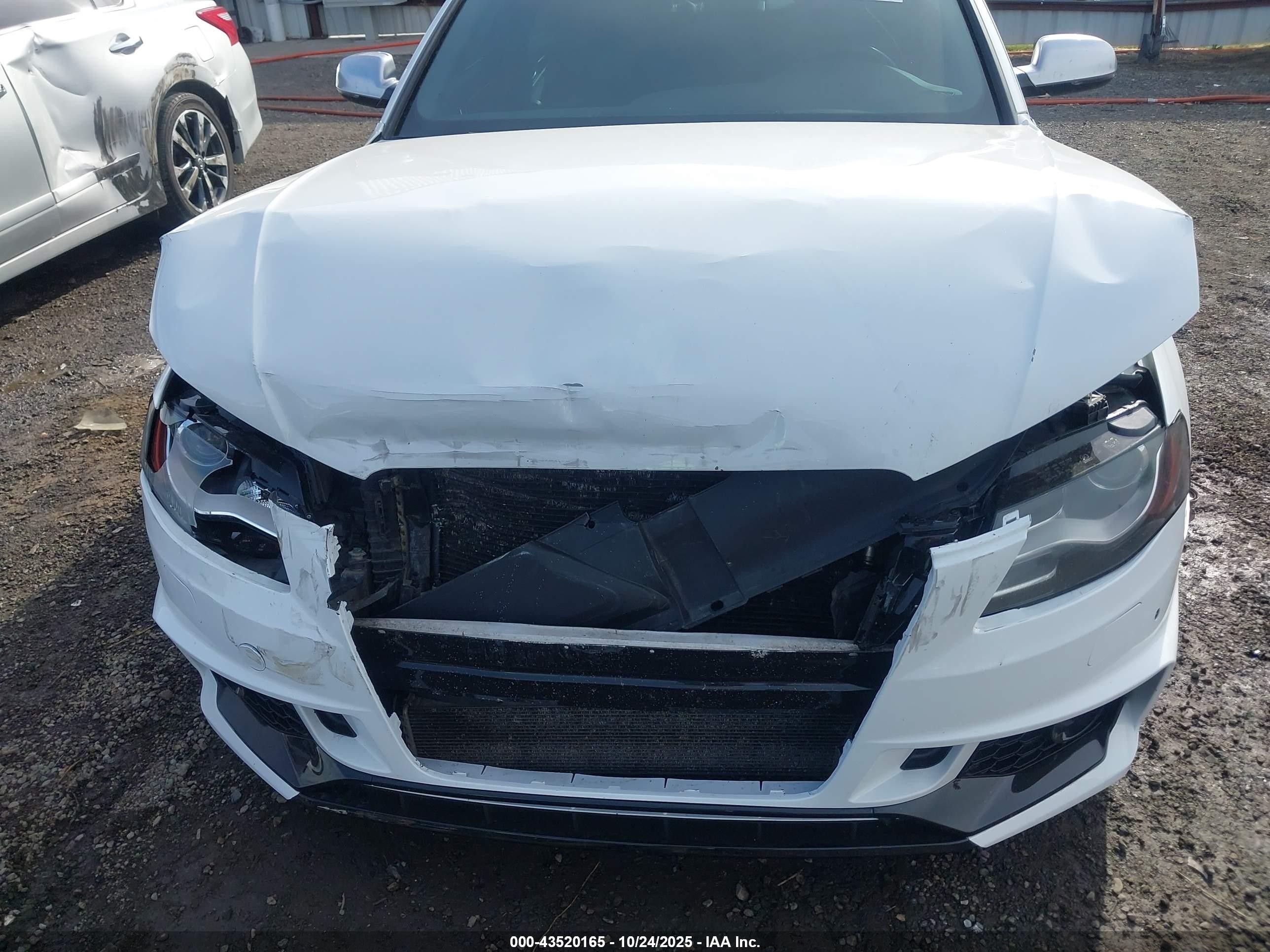 2011 Audi S4 3.0 Premium Plus White vin: WAUBGAFL4BA154586