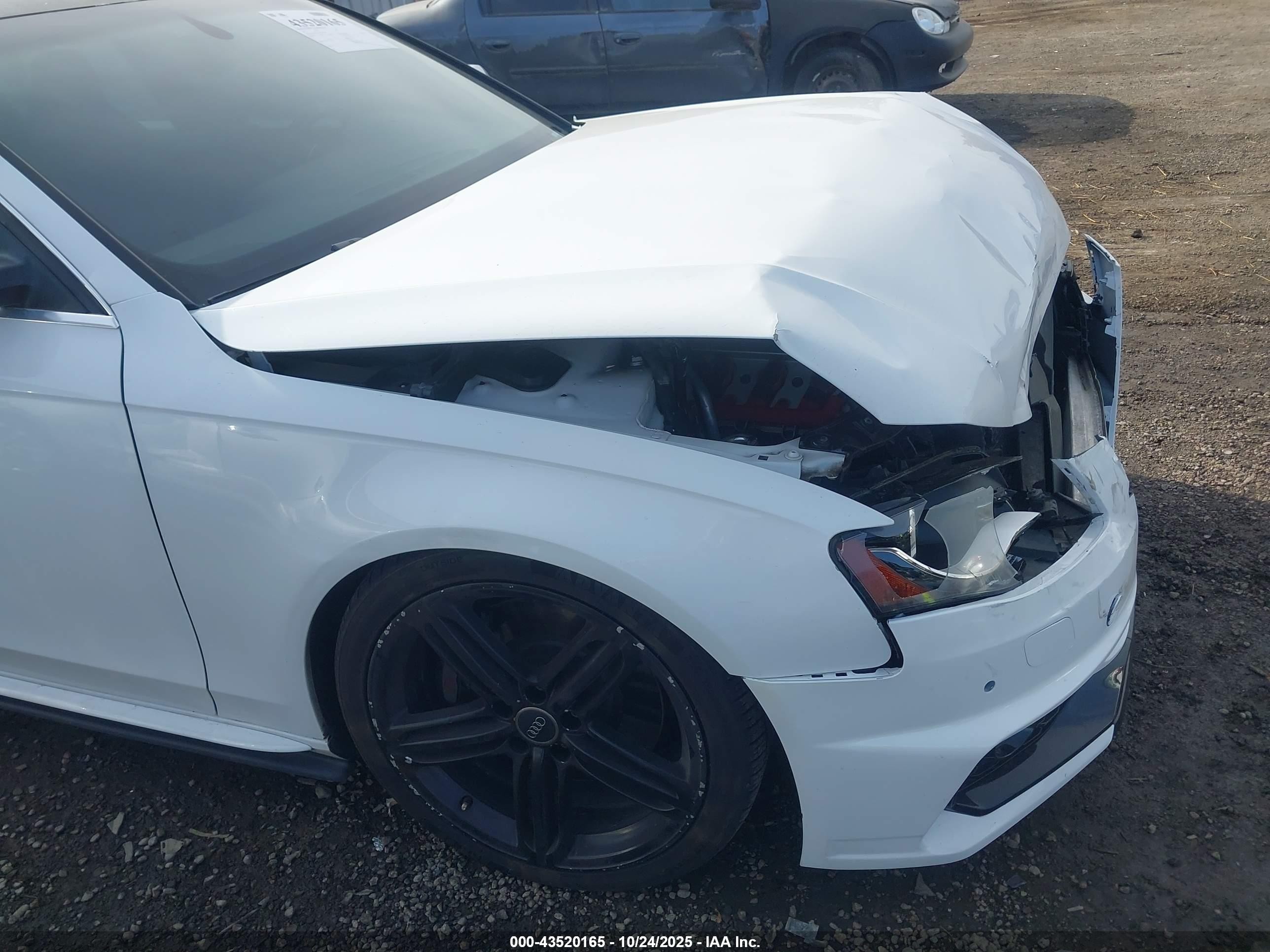 2011 Audi S4 3.0 Premium Plus White vin: WAUBGAFL4BA154586