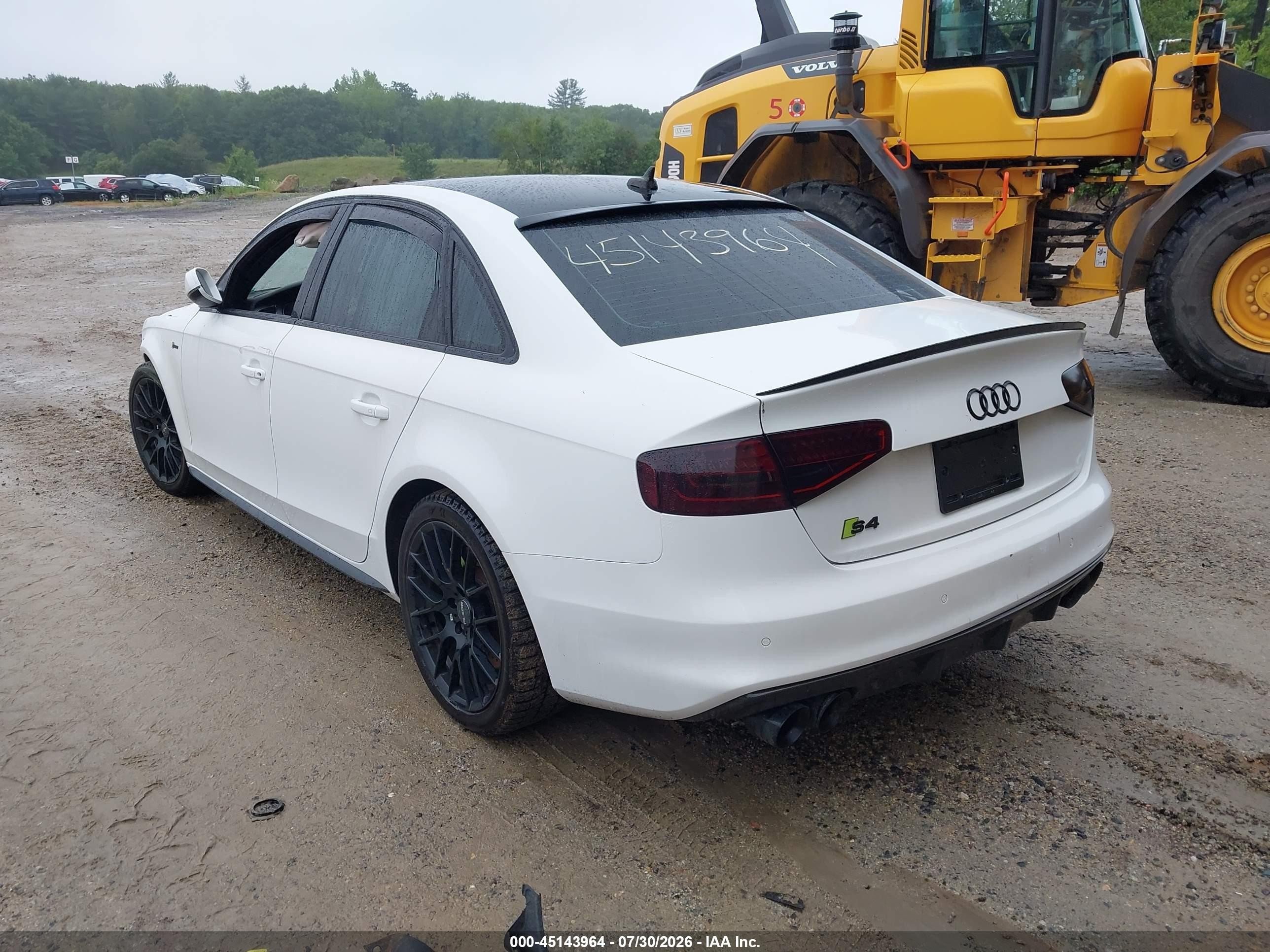 2014 Audi S4 3.0t Premium Plus White vin: WAUBGAFL4EA020262