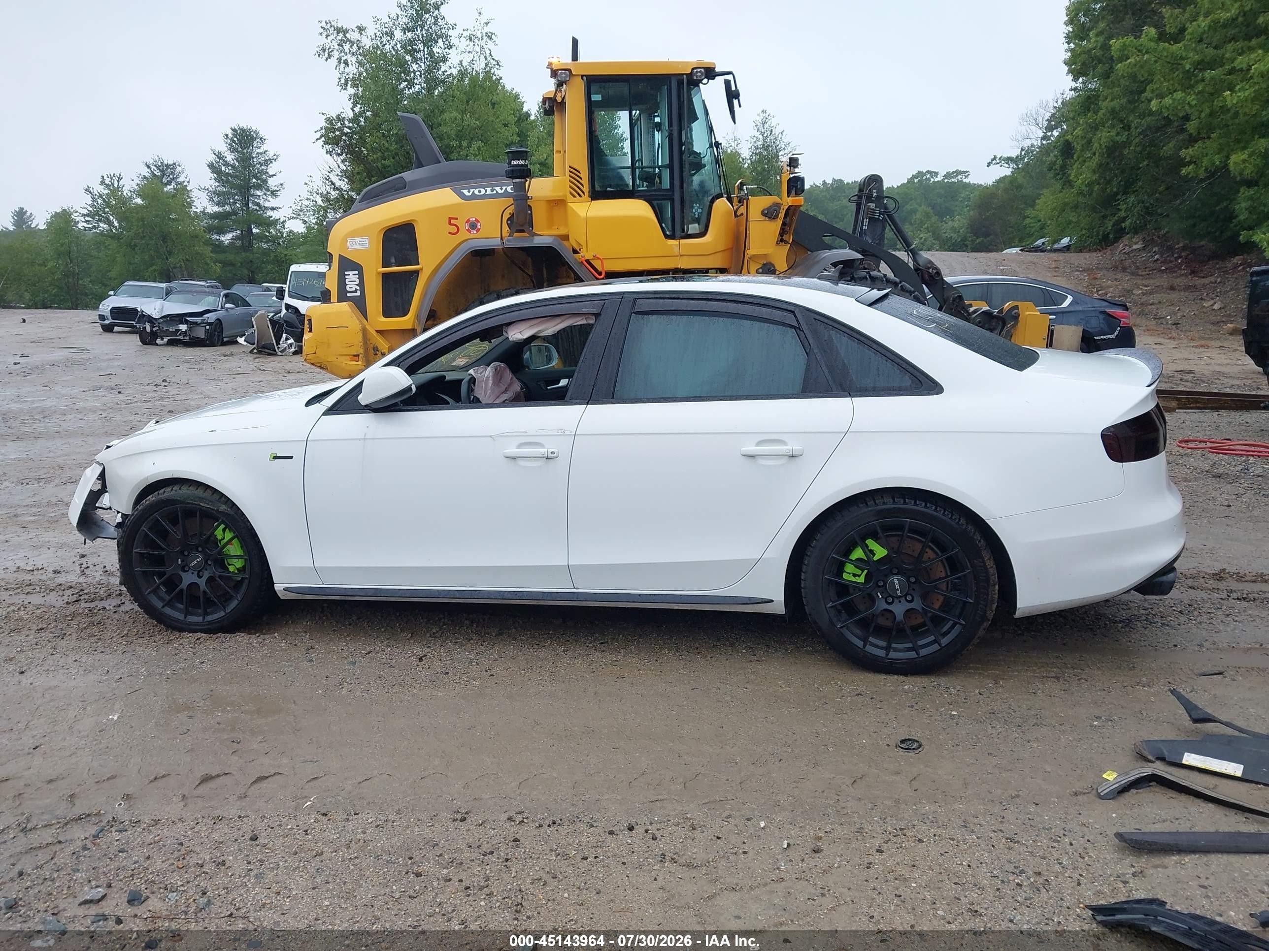 2014 Audi S4 3.0t Premium Plus White vin: WAUBGAFL4EA020262