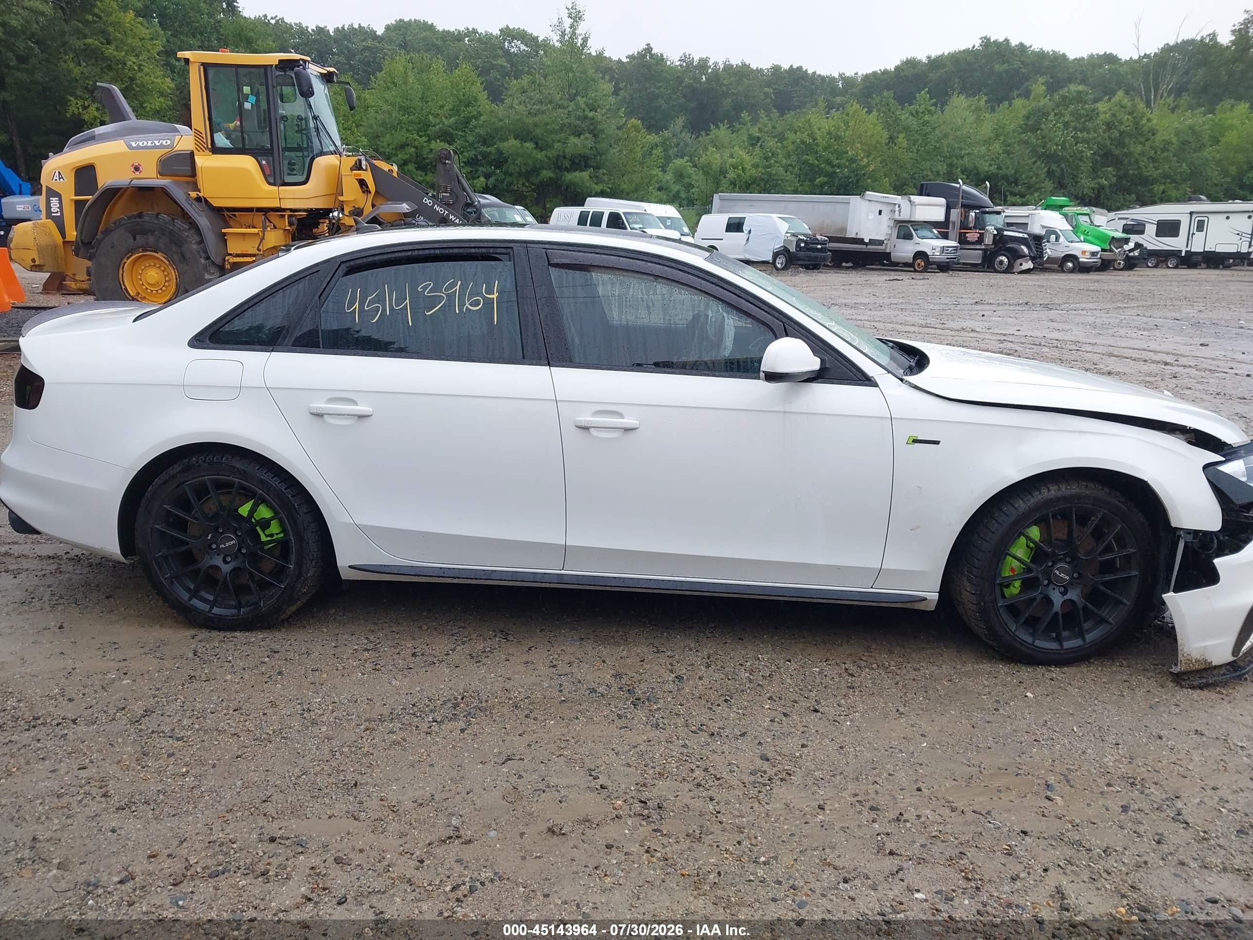 2014 Audi S4 3.0t Premium Plus White vin: WAUBGAFL4EA020262