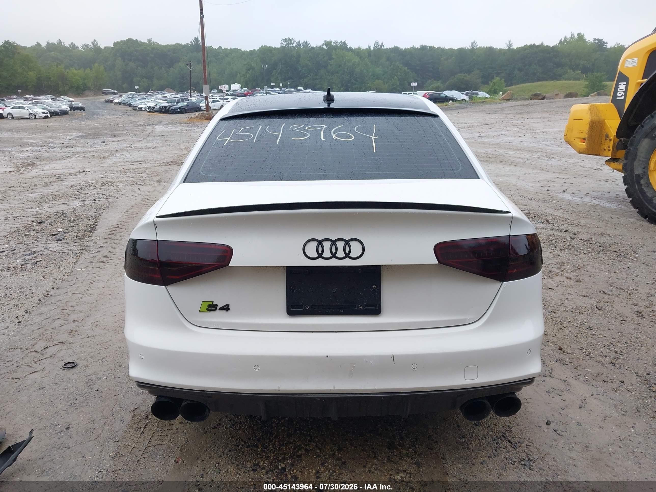 2014 Audi S4 3.0t Premium Plus White vin: WAUBGAFL4EA020262