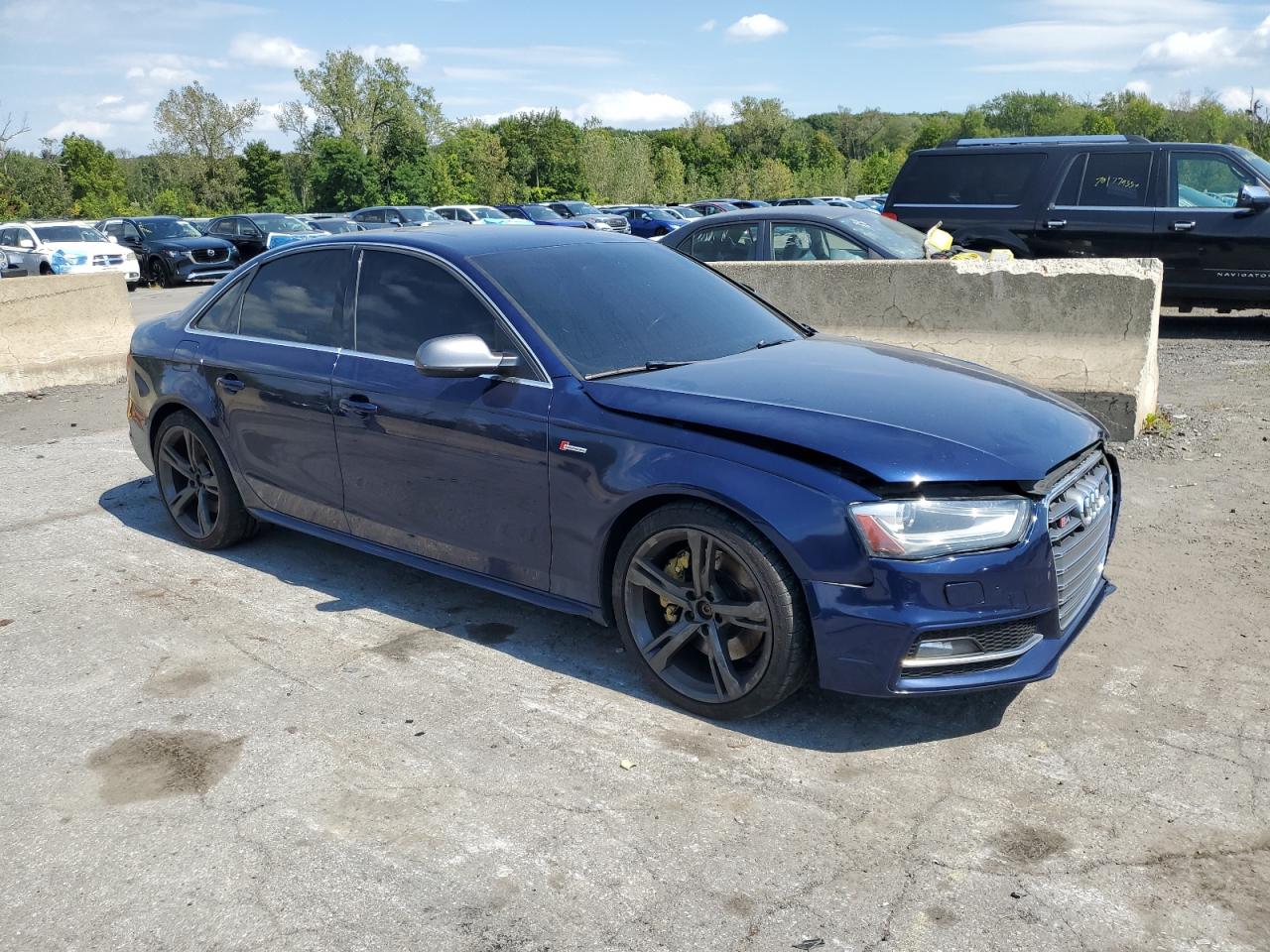 2013 Audi S4 Premium Plus Синий vin: WAUBGAFL5DA163493
