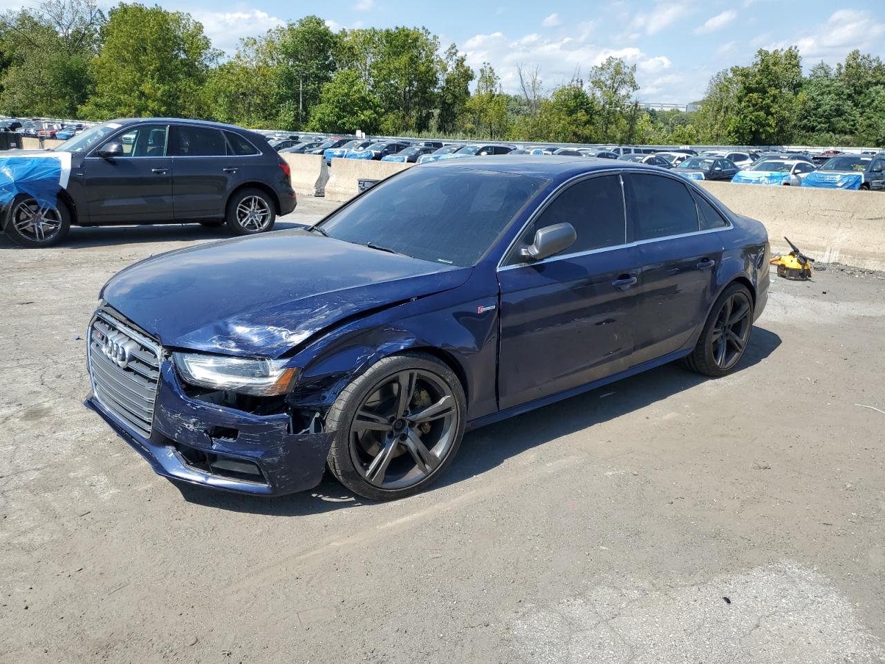 2013 Audi S4 Premium Plus Синий vin: WAUBGAFL5DA163493