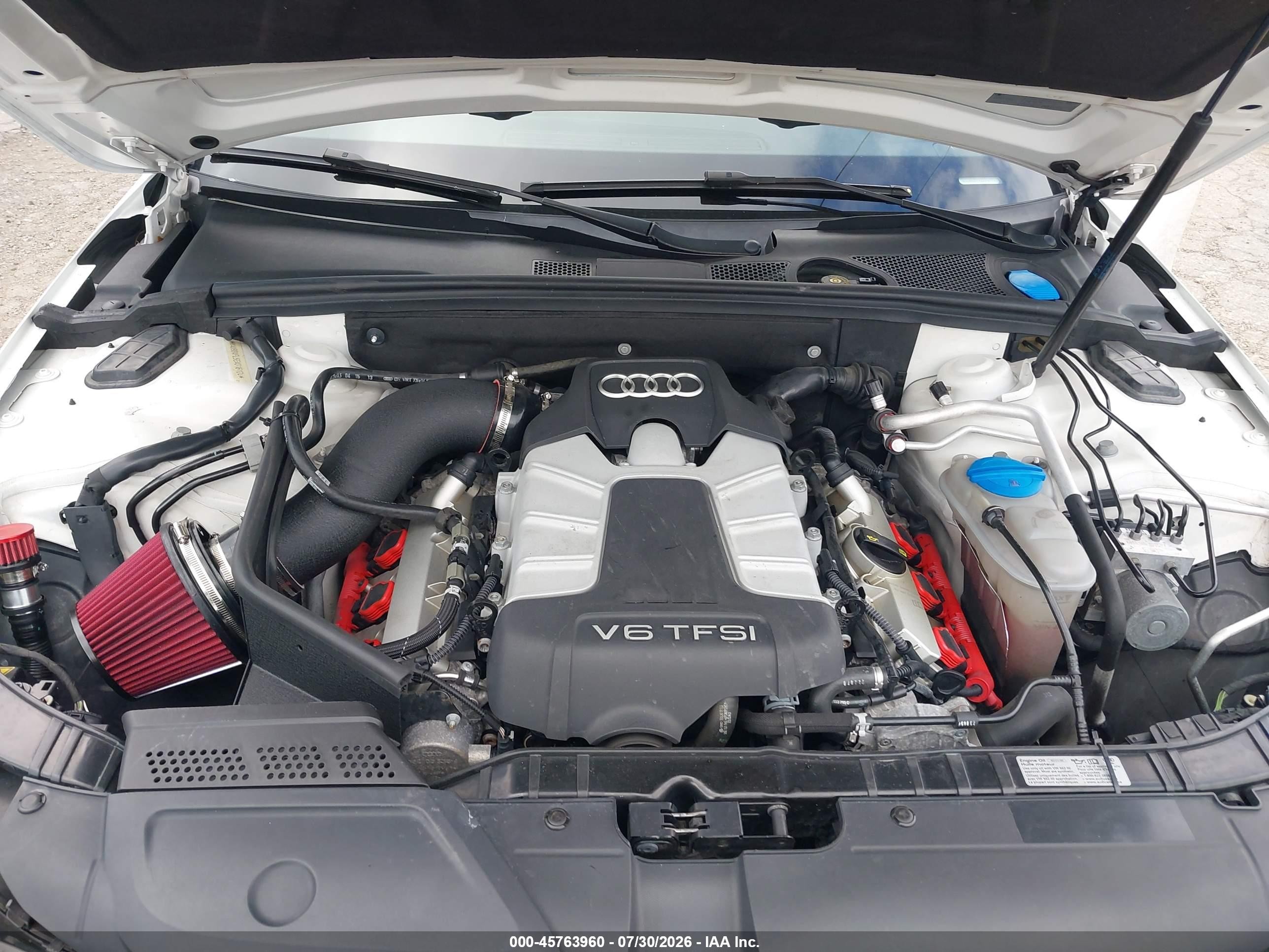 2014 Audi S4 3.0t Premium Plus Белый vin: WAUBGAFL5EA016124