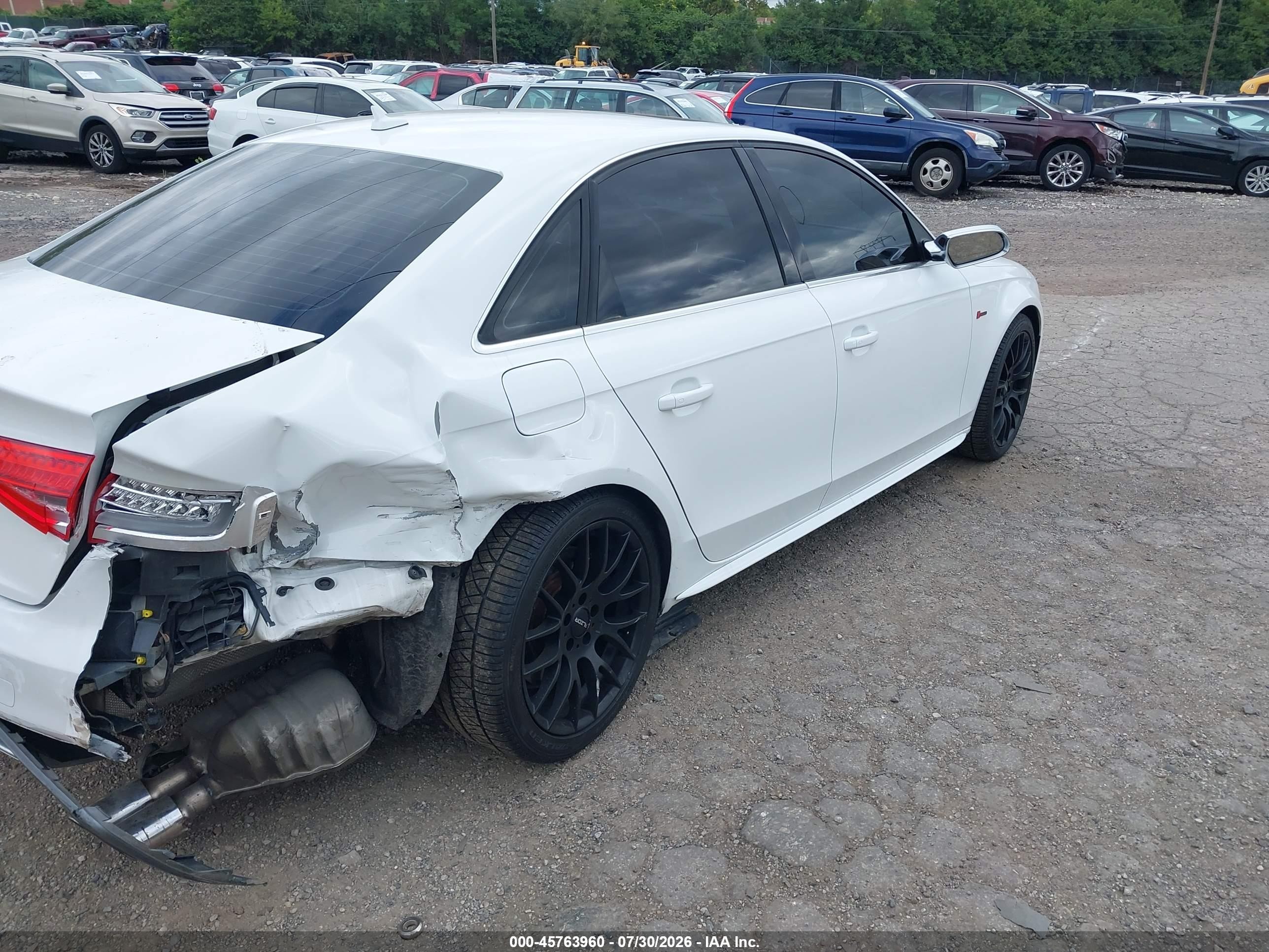 2014 Audi S4 3.0t Premium Plus Белый vin: WAUBGAFL5EA016124