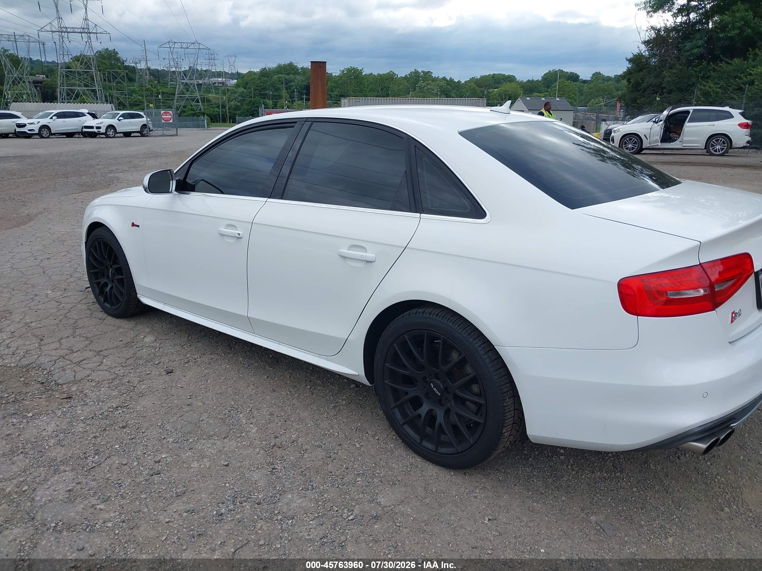 2014 Audi S4 3.0t Premium Plus Белый vin: WAUBGAFL5EA016124