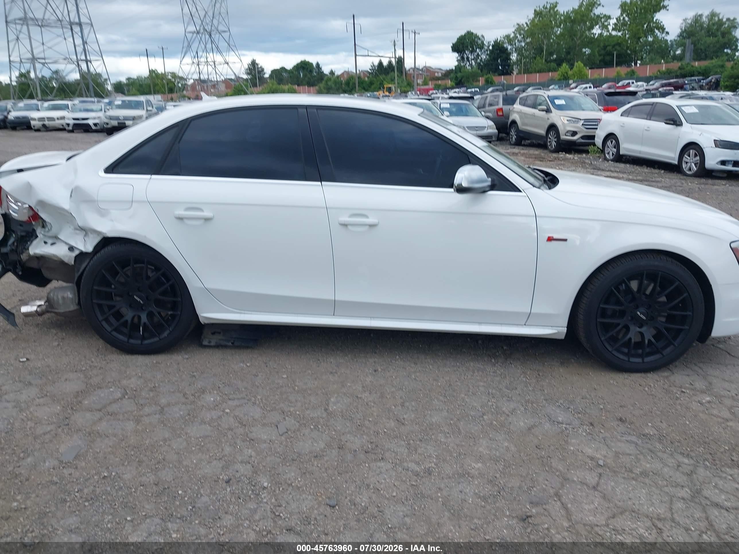 2014 Audi S4 3.0t Premium Plus Белый vin: WAUBGAFL5EA016124
