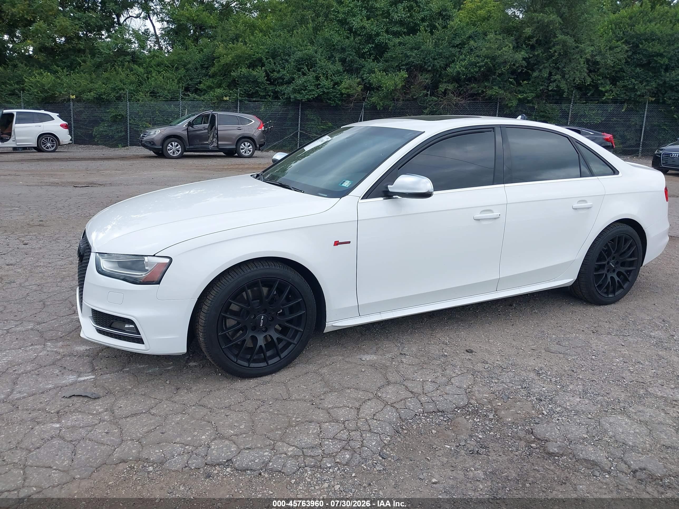 2014 Audi S4 3.0t Premium Plus Белый vin: WAUBGAFL5EA016124