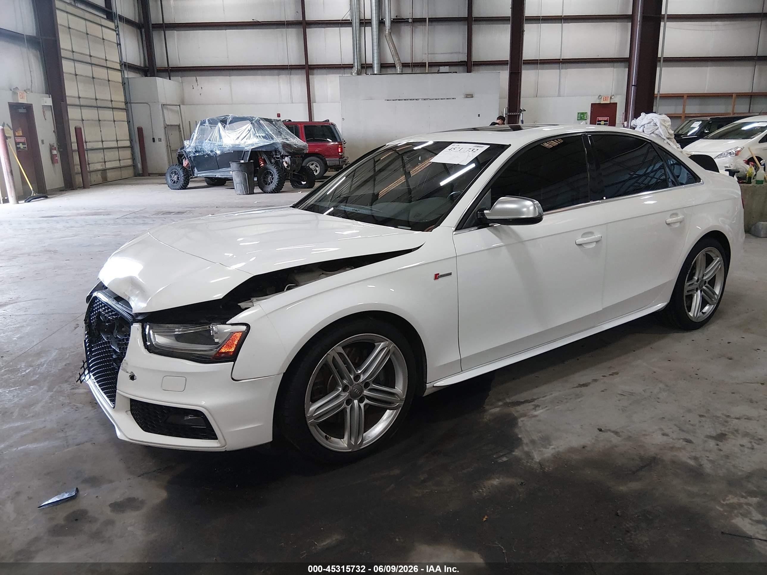 2014 Audi S4 3.0t Premium Plus White vin: WAUBGAFL5EA029472