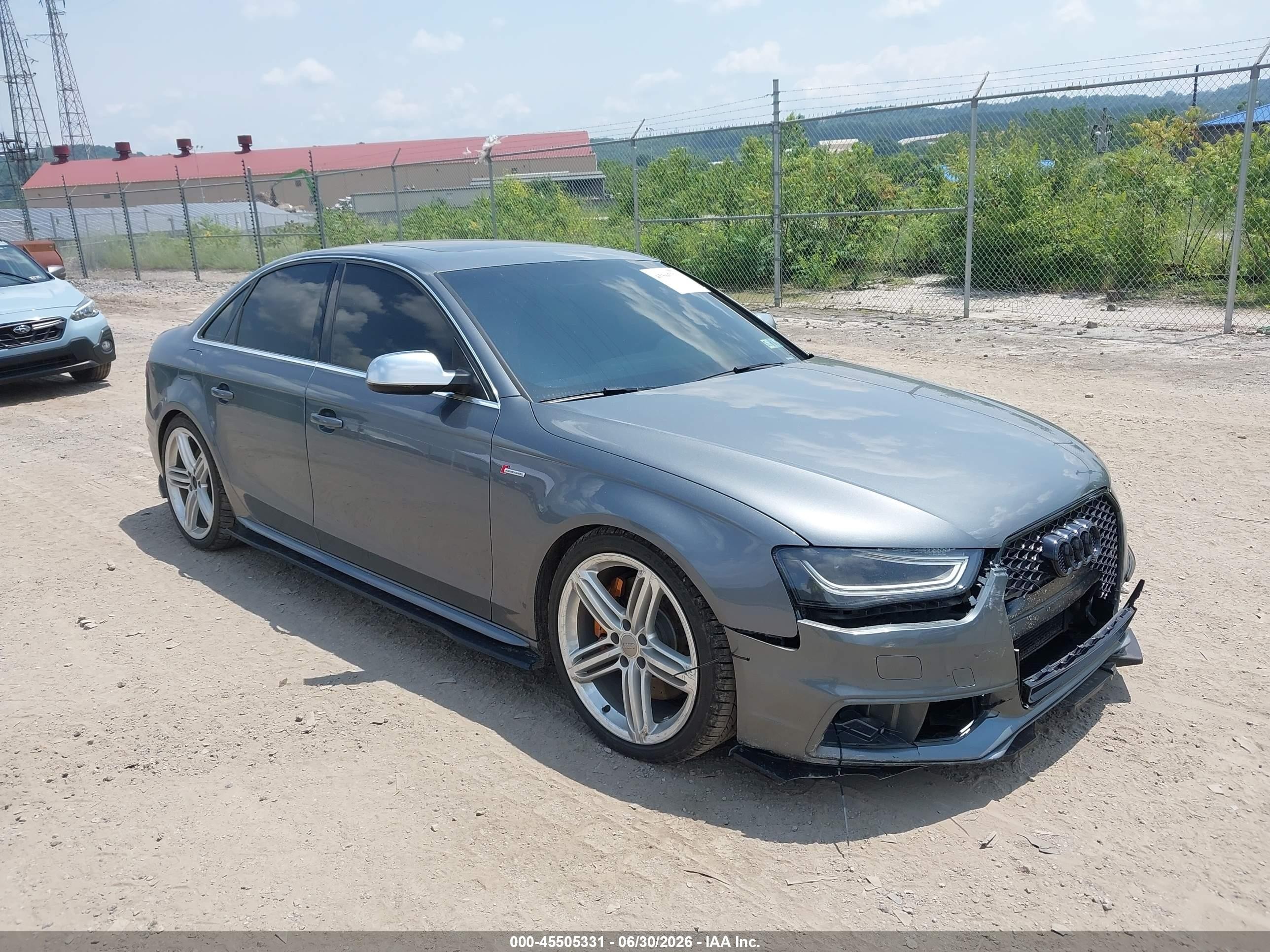 2014 Audi S4 3.0t Premium Plus Gray vin: WAUBGAFL5EA062049
