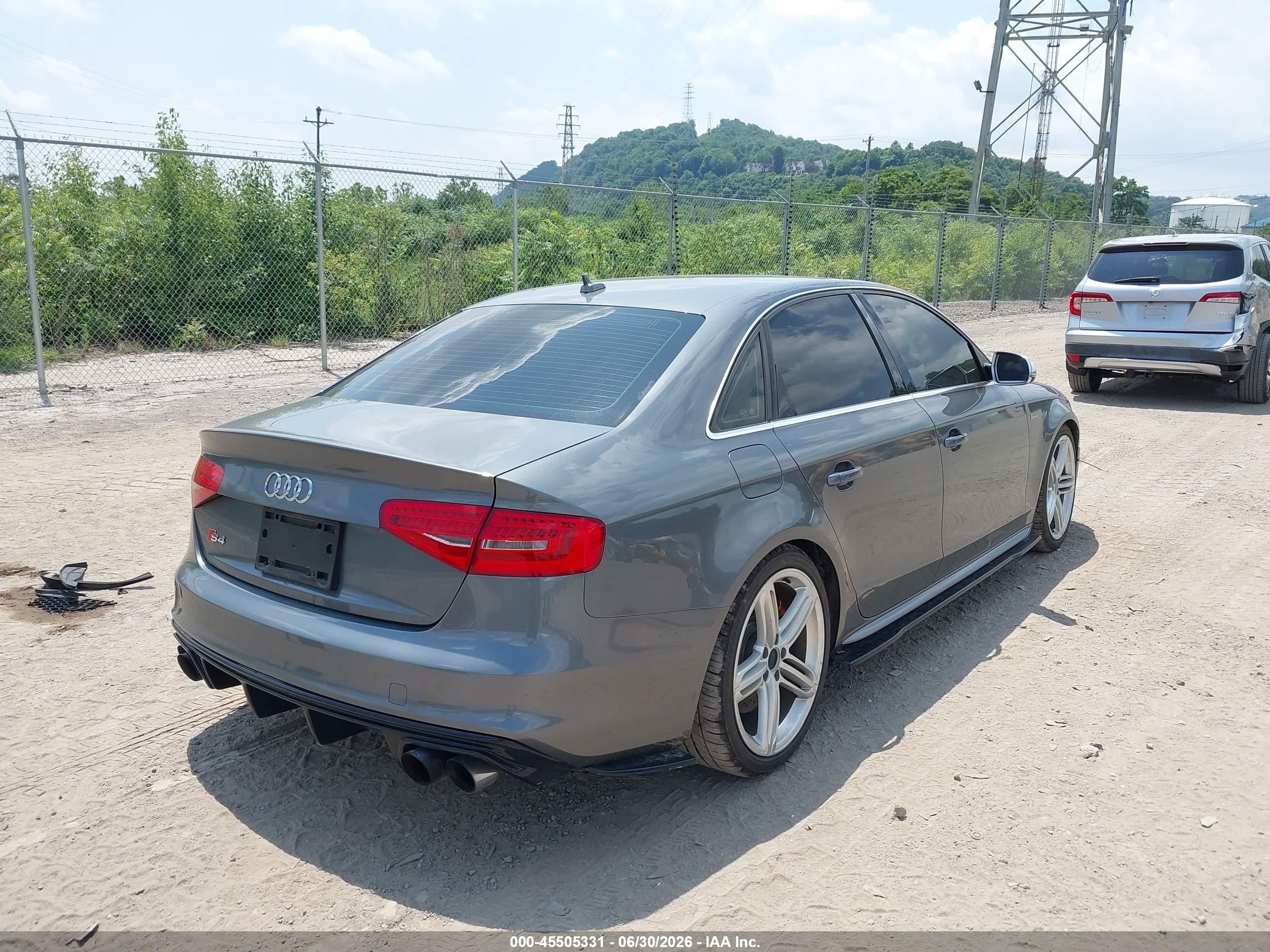 2014 Audi S4 3.0t Premium Plus Gray vin: WAUBGAFL5EA062049