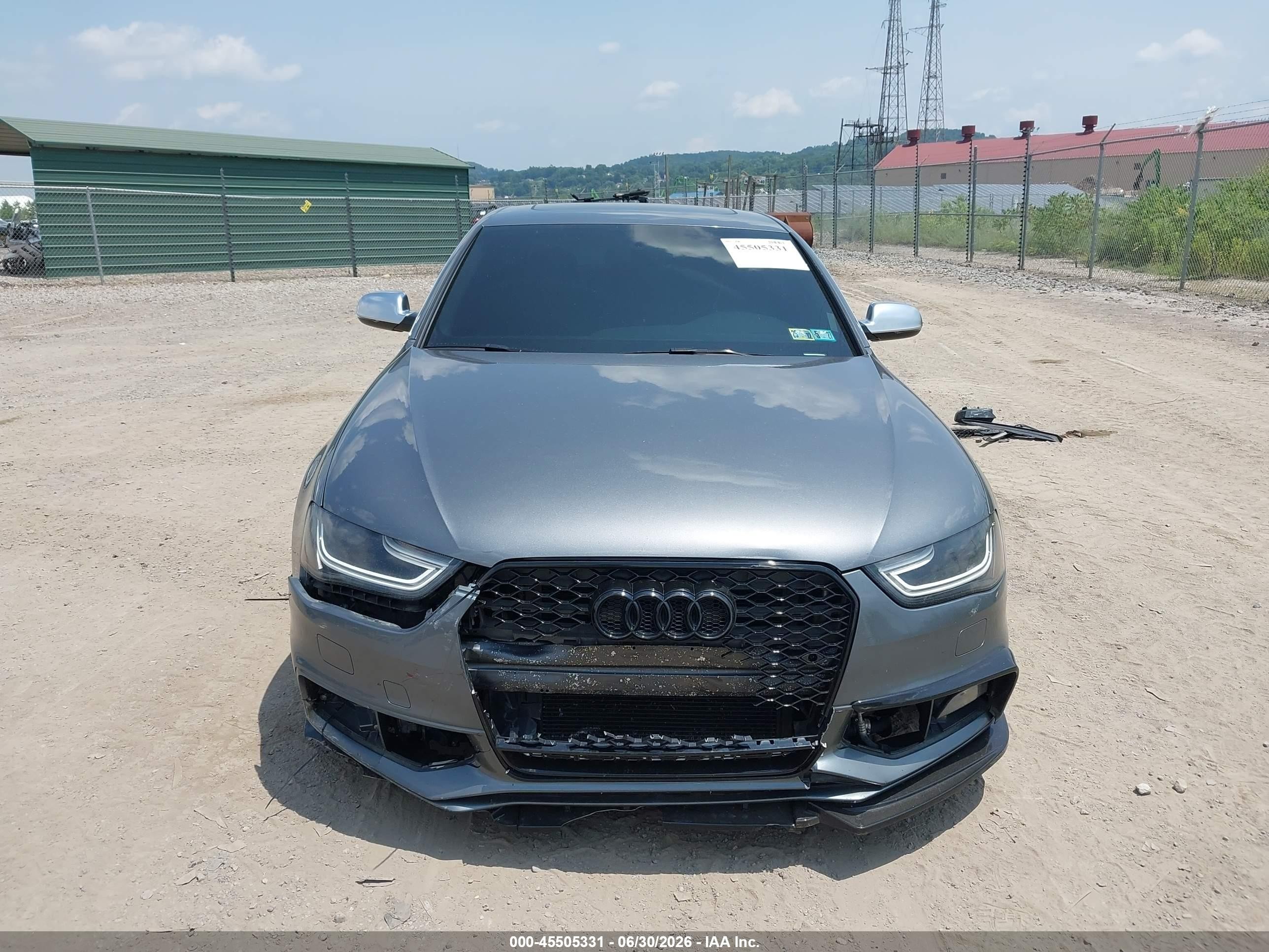 2014 Audi S4 3.0t Premium Plus Gray vin: WAUBGAFL5EA062049