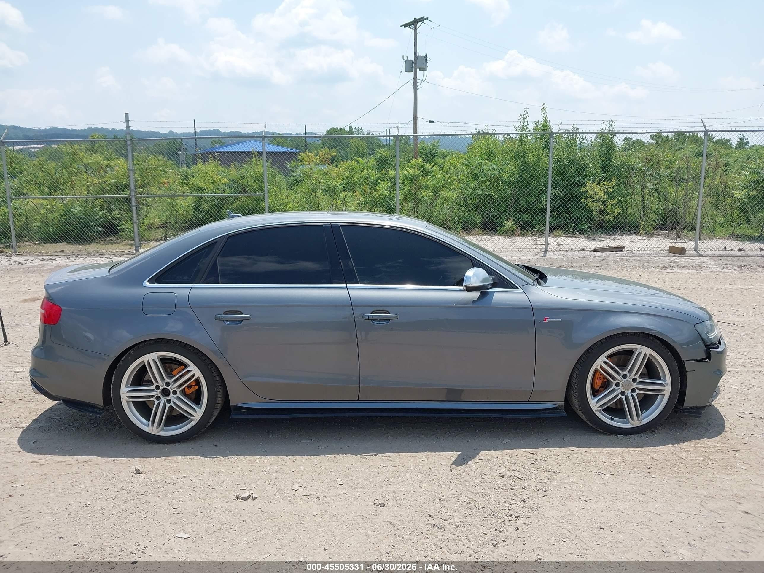 2014 Audi S4 3.0t Premium Plus Gray vin: WAUBGAFL5EA062049