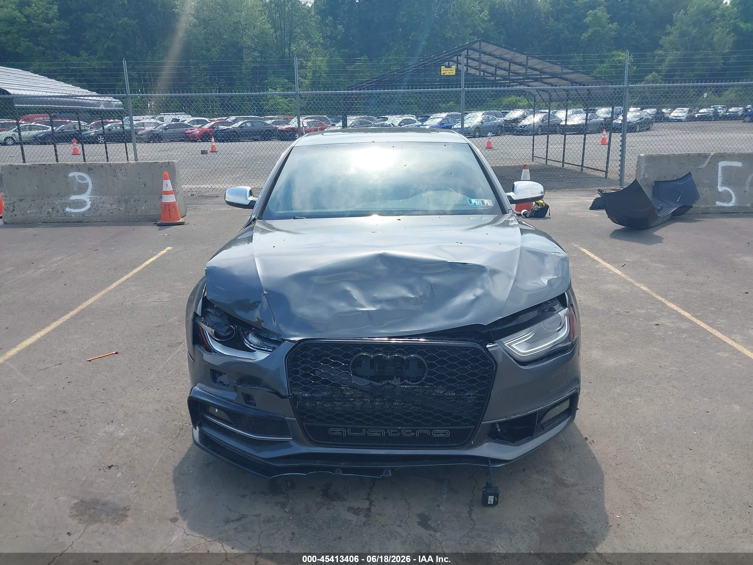 2015 Audi S4 3.0t Premium Plus Gray vin: WAUBGAFL5FA066846