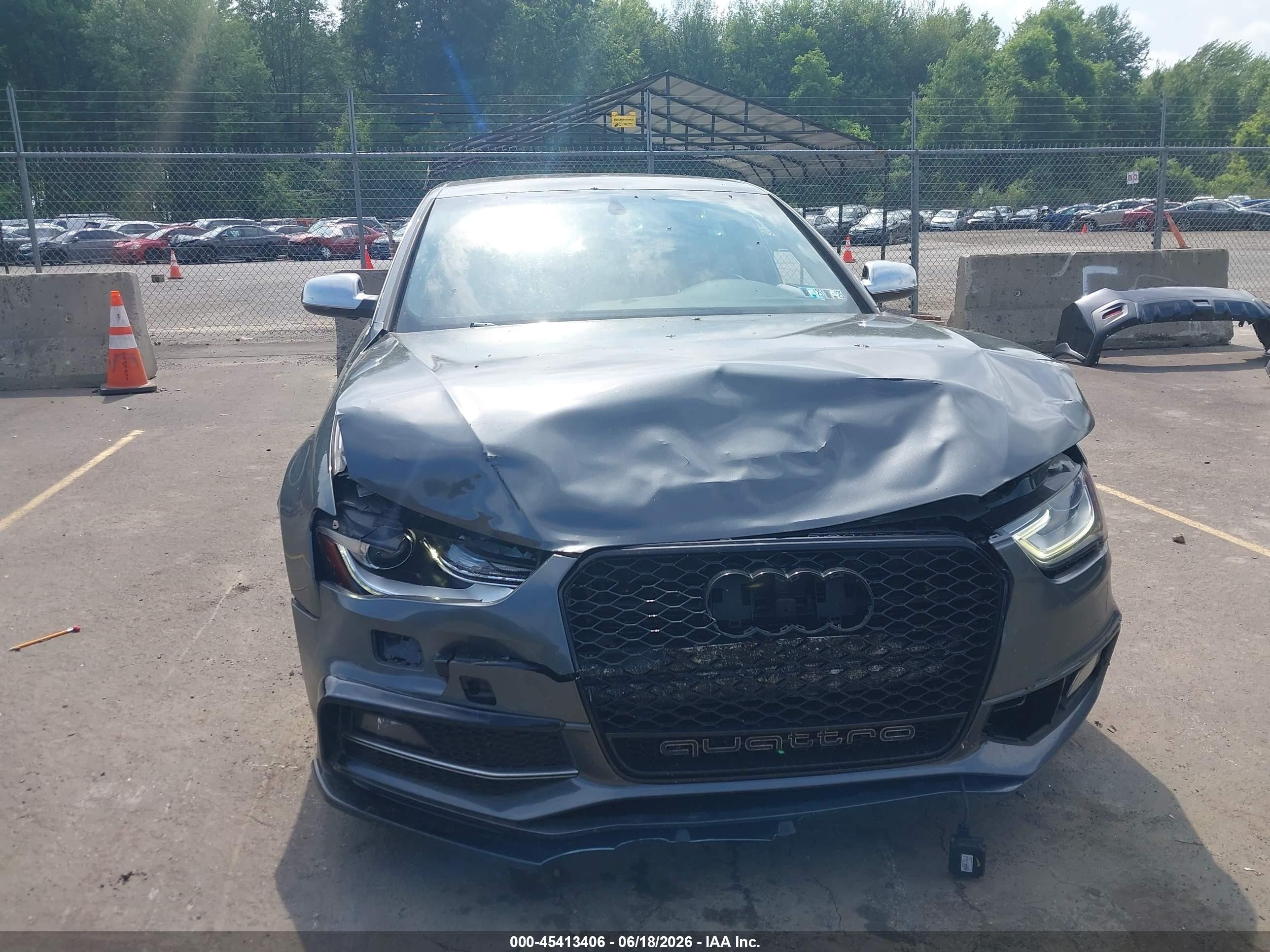2015 Audi S4 3.0t Premium Plus Gray vin: WAUBGAFL5FA066846