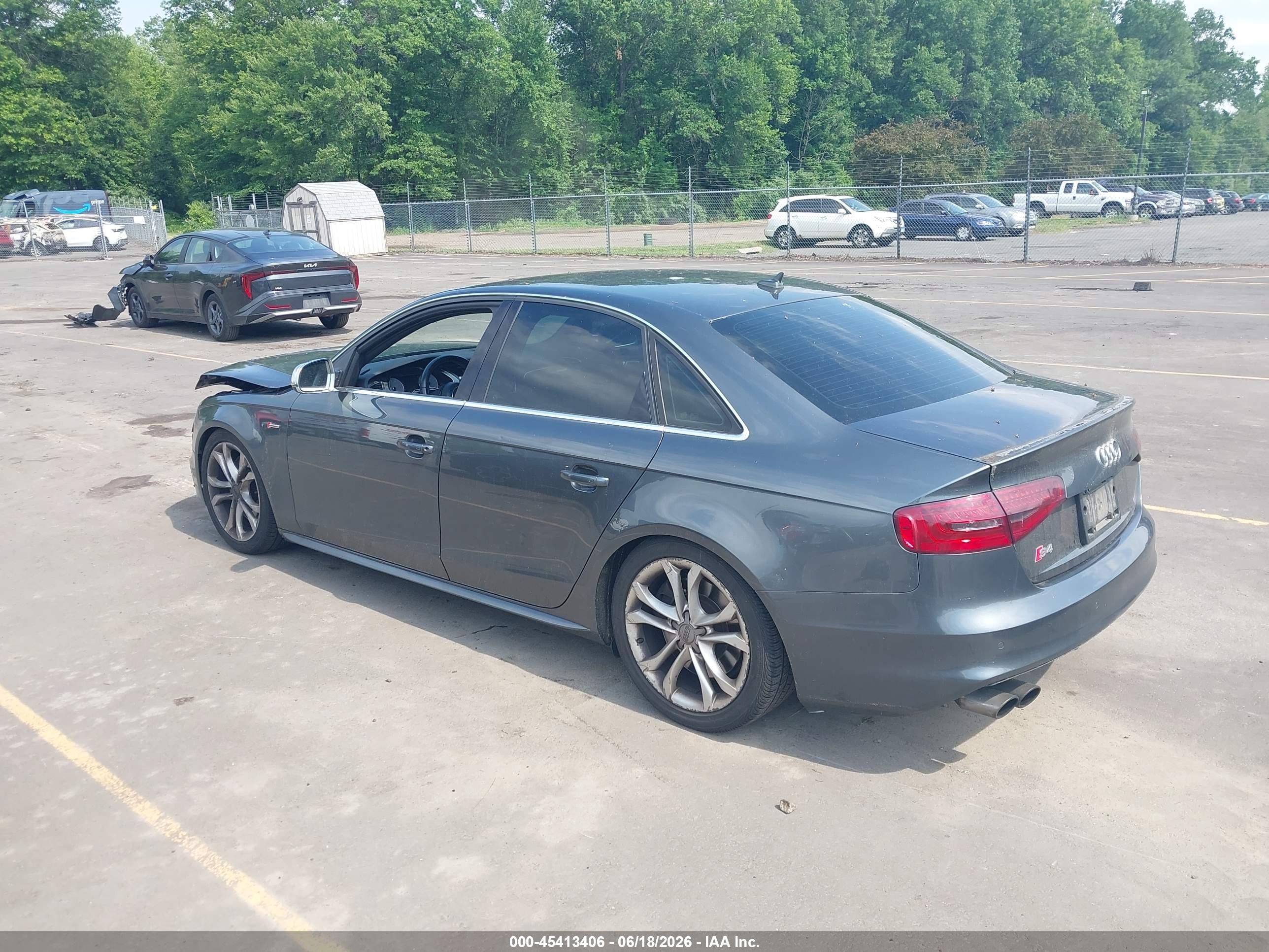 2015 Audi S4 3.0t Premium Plus Gray vin: WAUBGAFL5FA066846