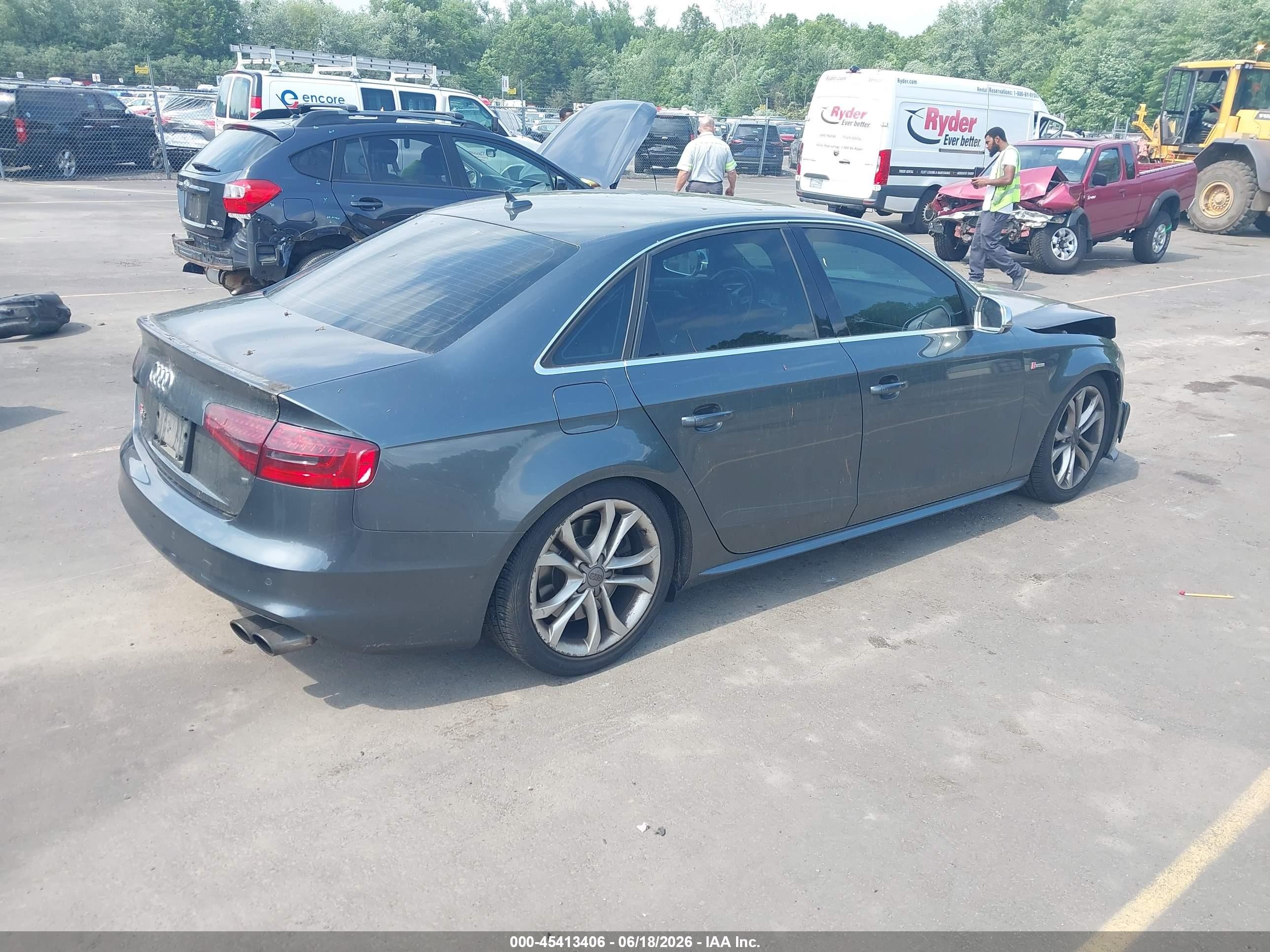 2015 Audi S4 3.0t Premium Plus Gray vin: WAUBGAFL5FA066846