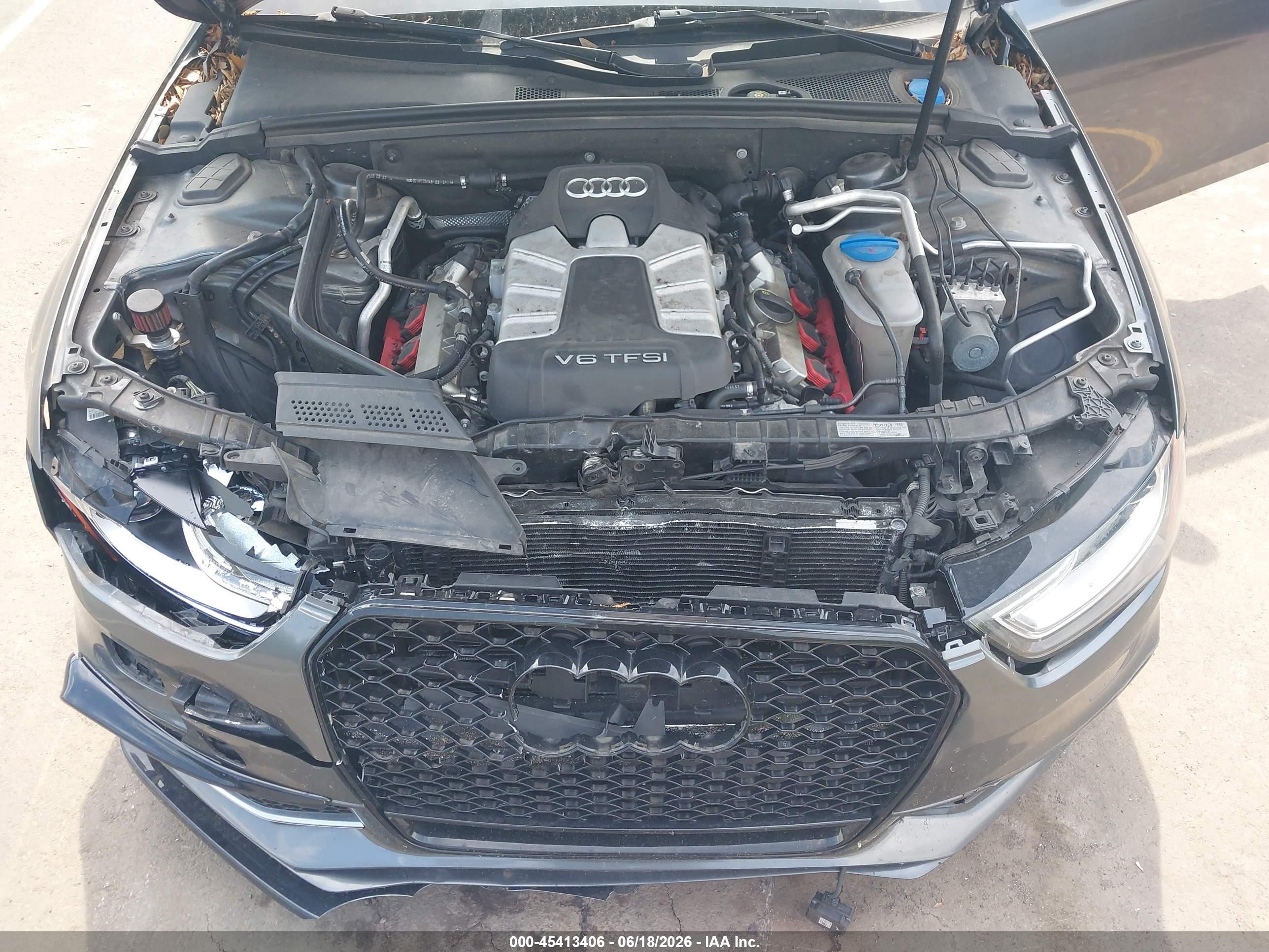2015 Audi S4 3.0t Premium Plus Gray vin: WAUBGAFL5FA066846