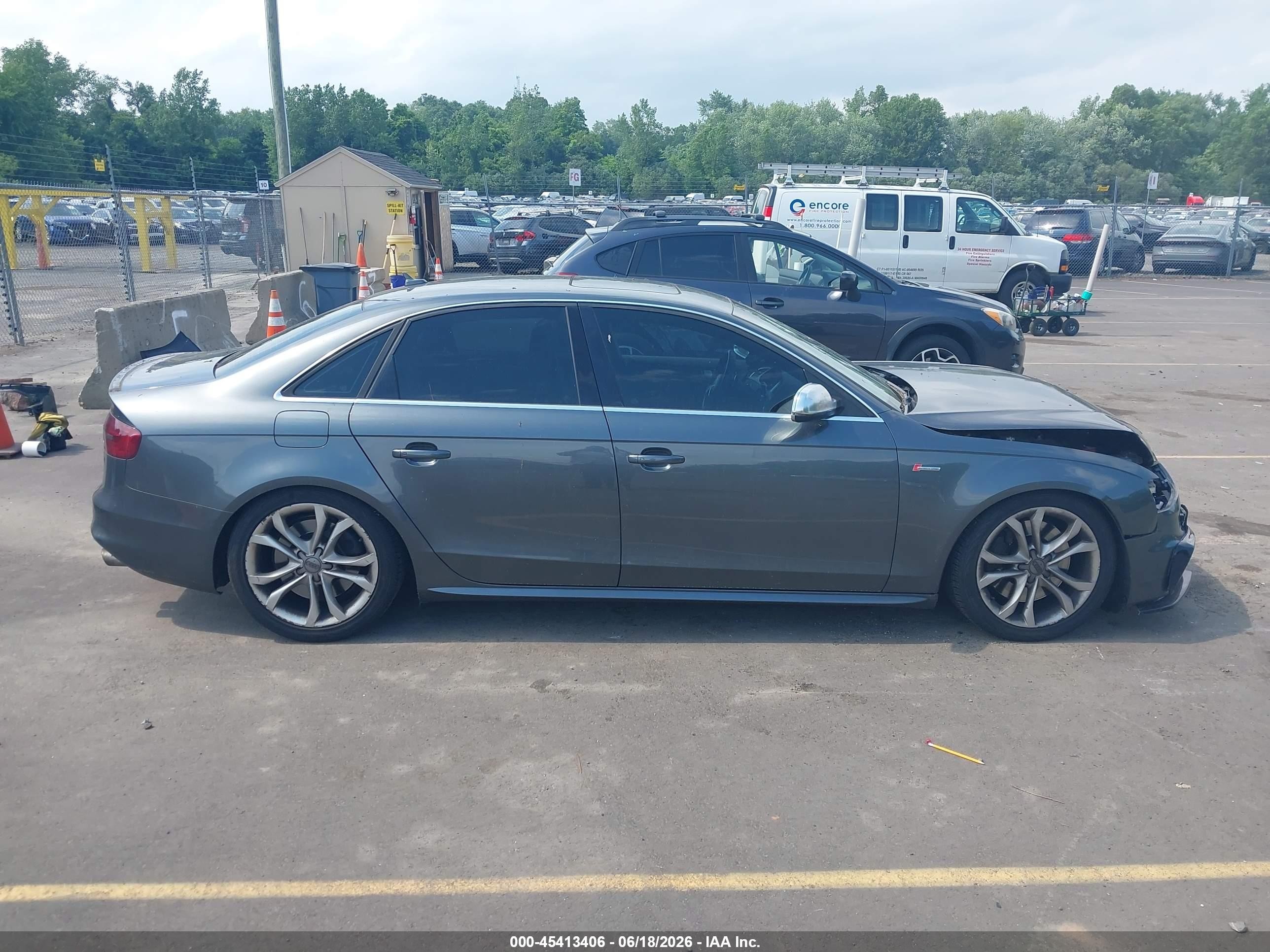 2015 Audi S4 3.0t Premium Plus Gray vin: WAUBGAFL5FA066846