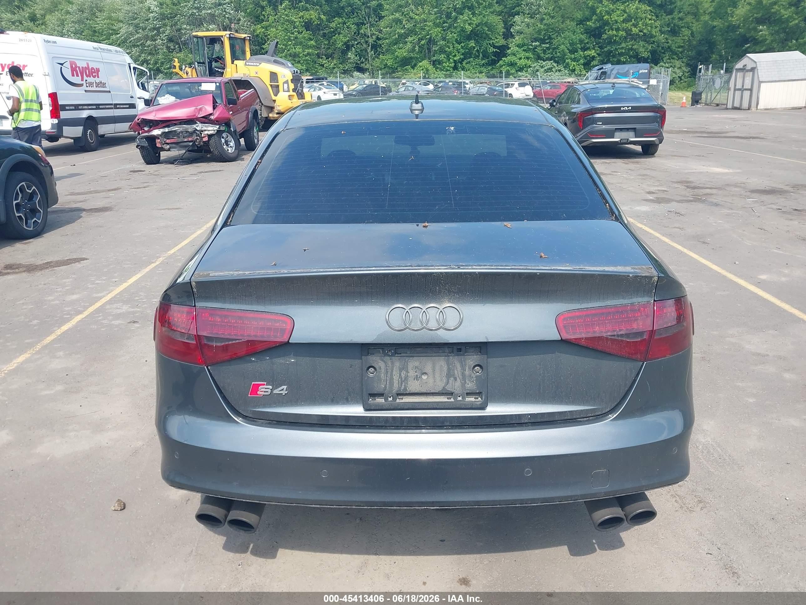 2015 Audi S4 3.0t Premium Plus Gray vin: WAUBGAFL5FA066846