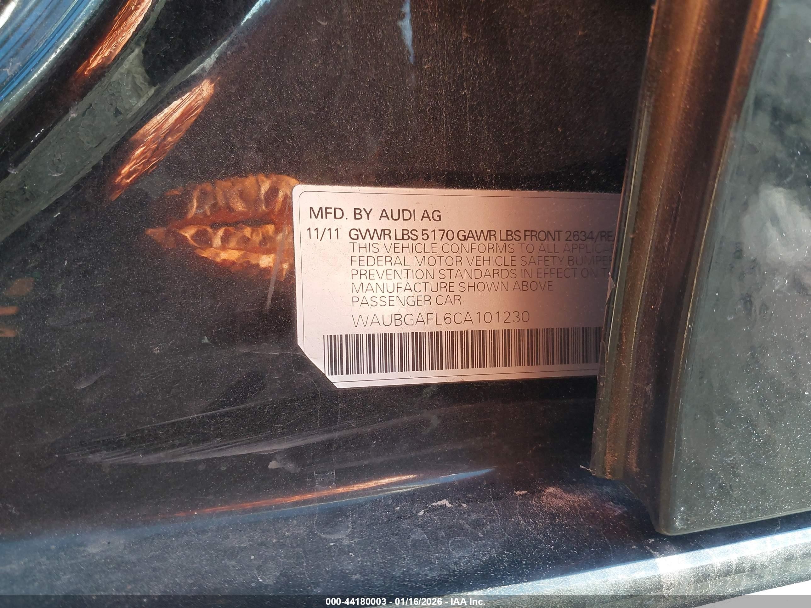 2012 Audi S4 3.0 Premium Plus Black vin: WAUBGAFL6CA101230