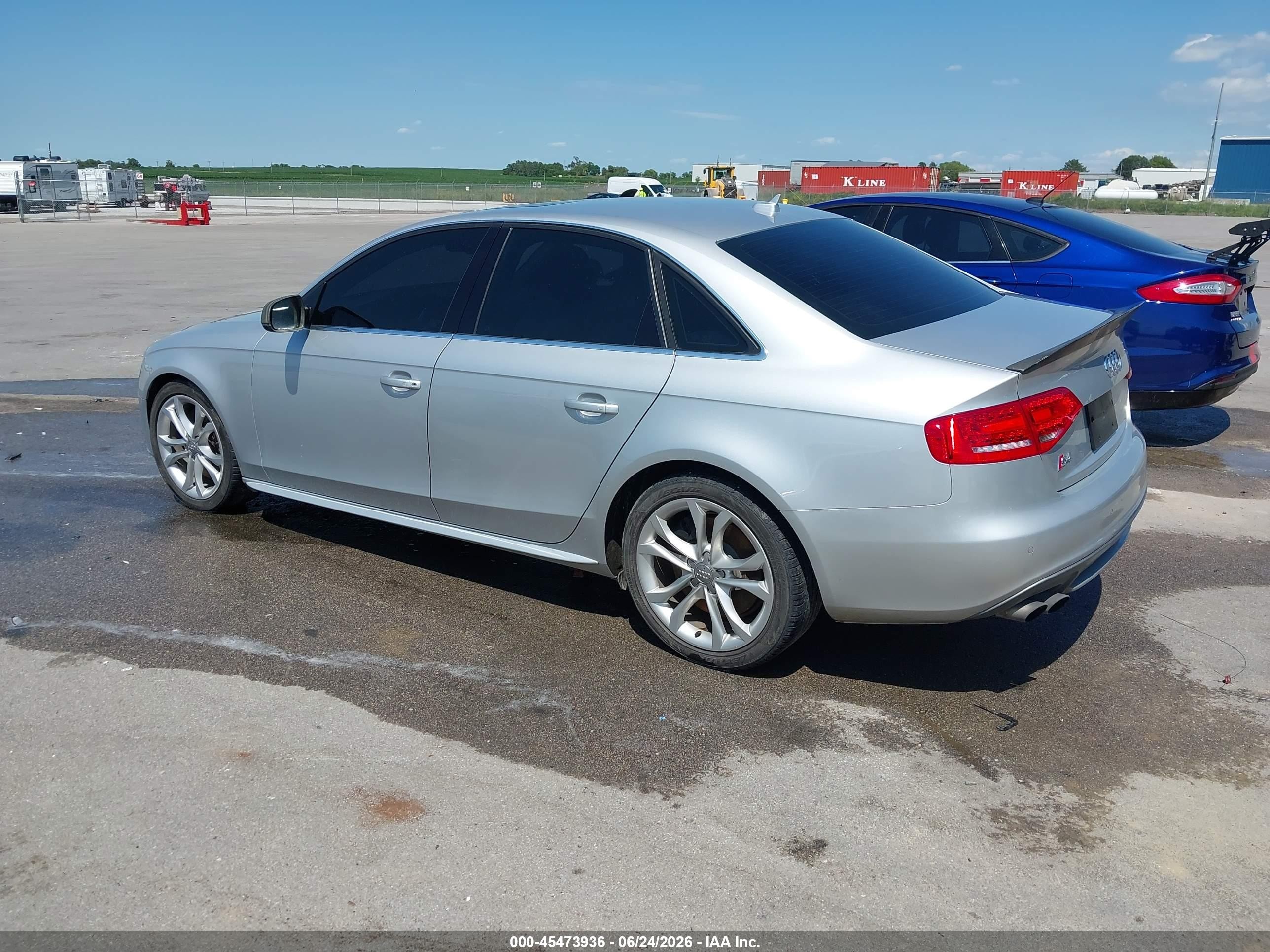 2012 Audi S4 3.0 Premium Plus Silver vin: WAUBGAFL6CA115886