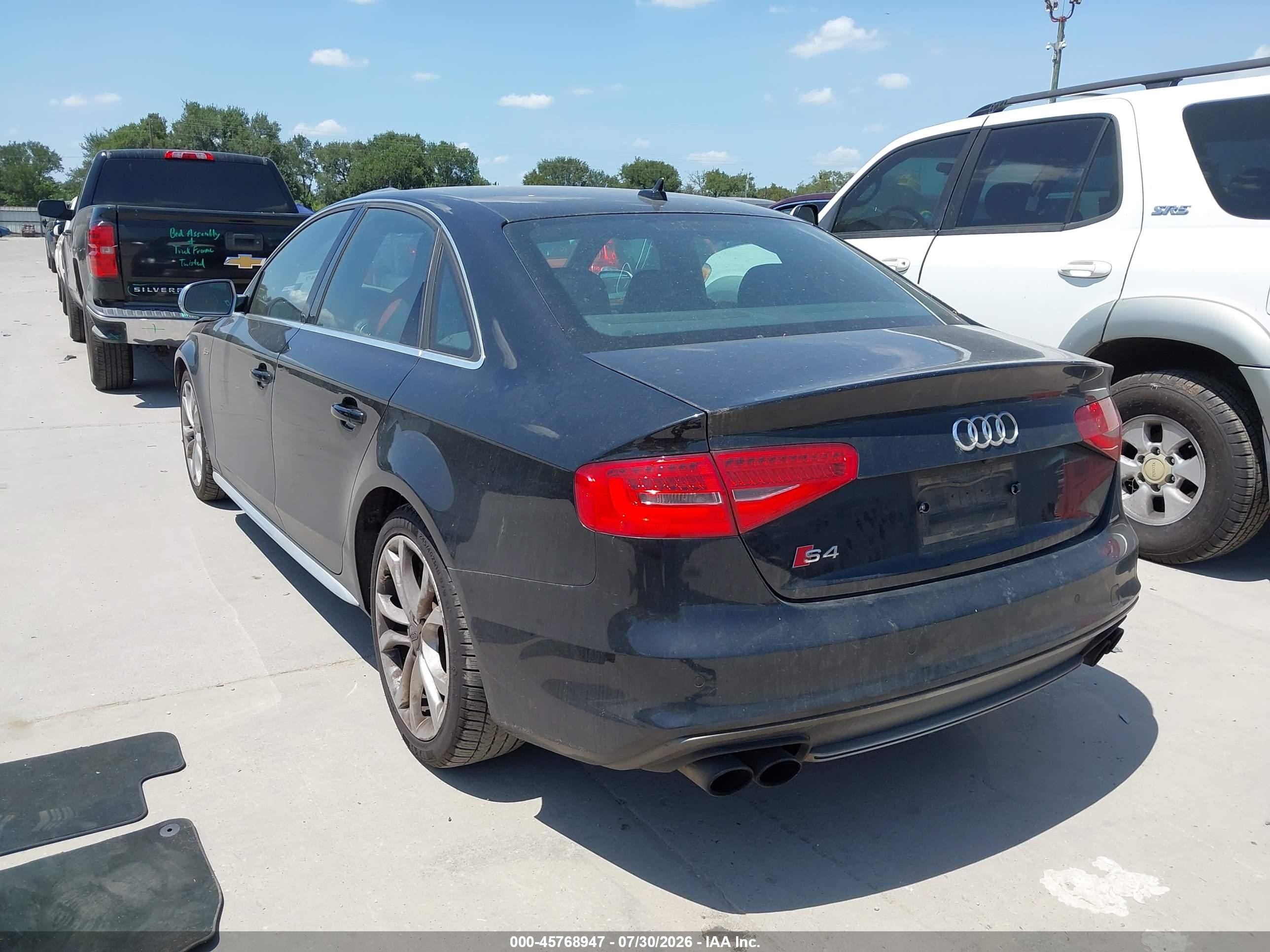 2013 Audi S4 3.0t Premium Plus Black vin: WAUBGAFL6DA226309