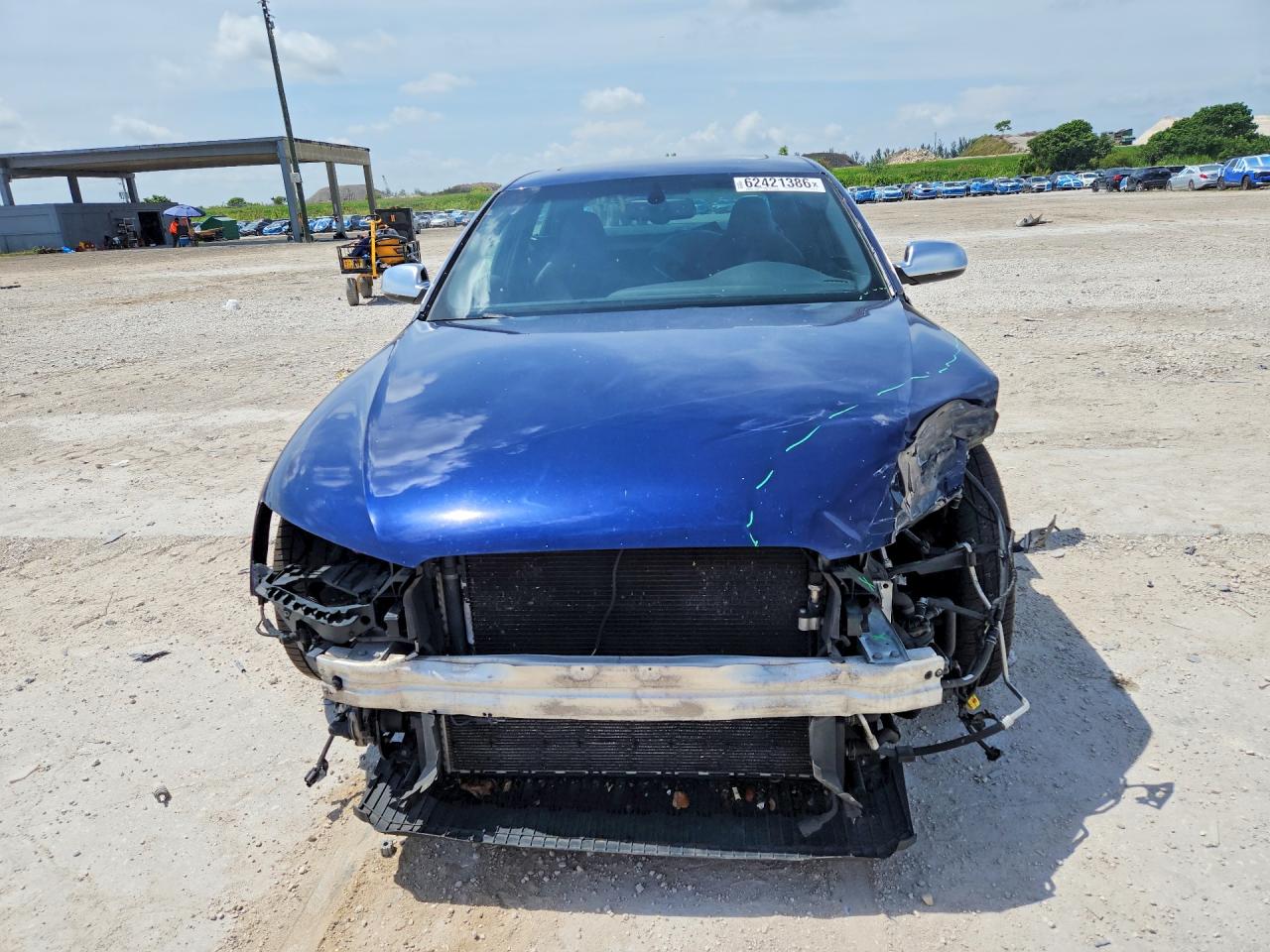 2014 Audi S4 Premium Plus Blue vin: WAUBGAFL6EA017105