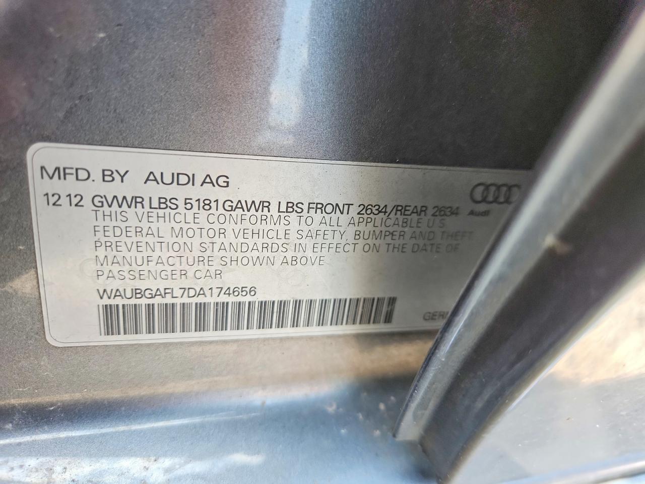 2013 Audi S4 Premium Plus Silver vin: WAUBGAFL7DA174656