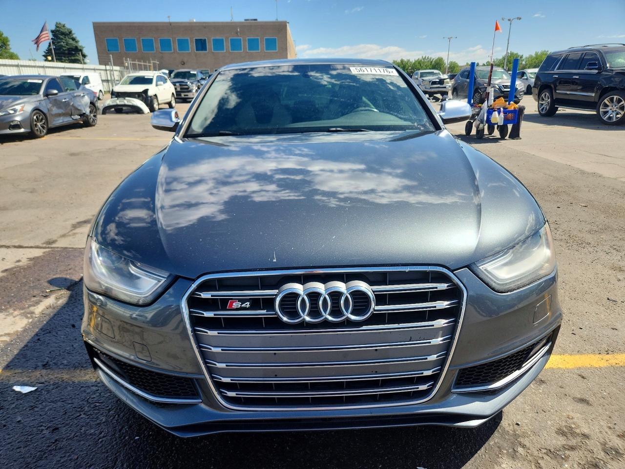 2015 Audi S4 Premium Plus Gray vin: WAUBGAFL7FA032942