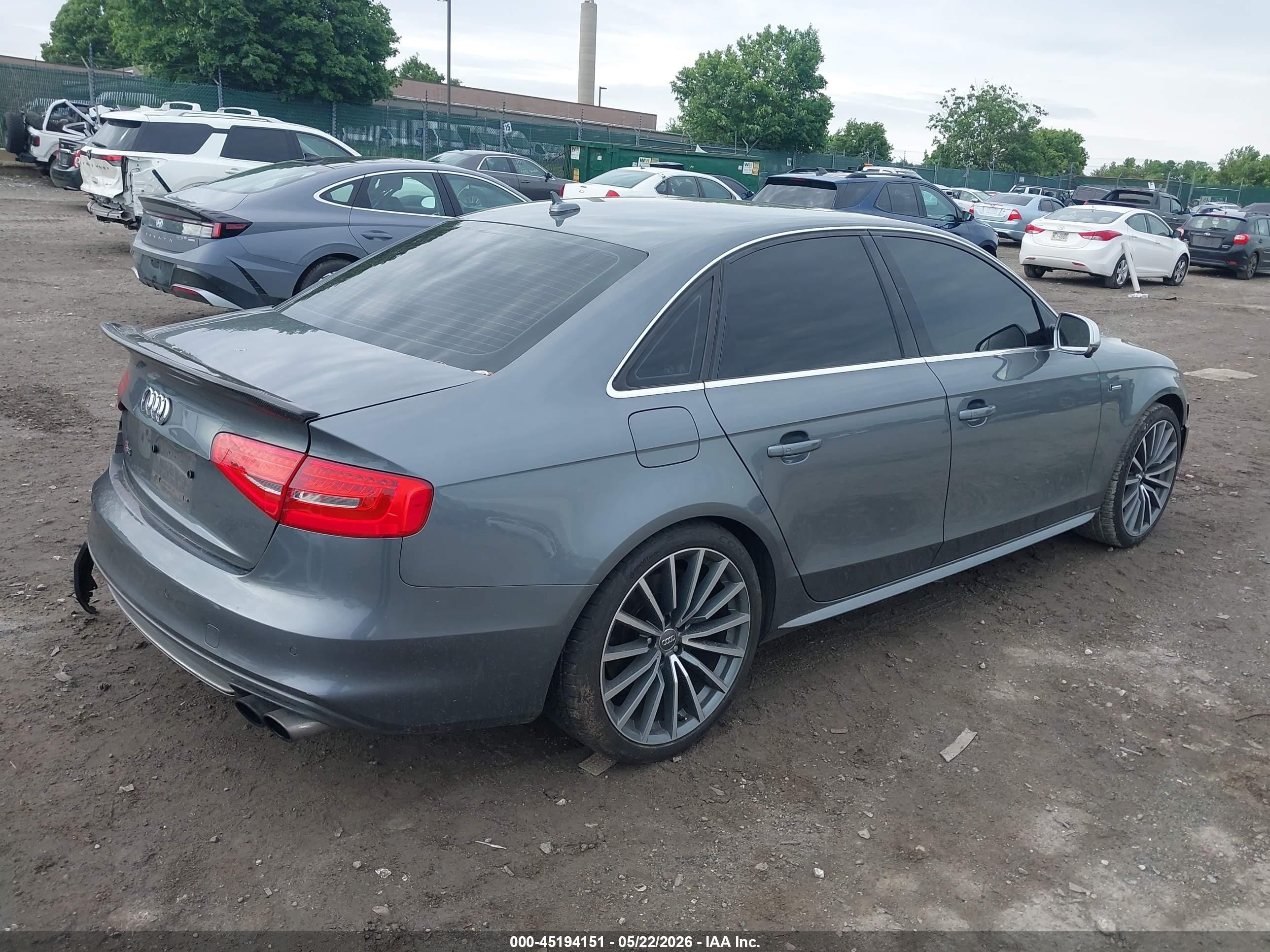 2013 Audi S4 3.0t Premium Plus Gray vin: WAUBGAFL8DA090071